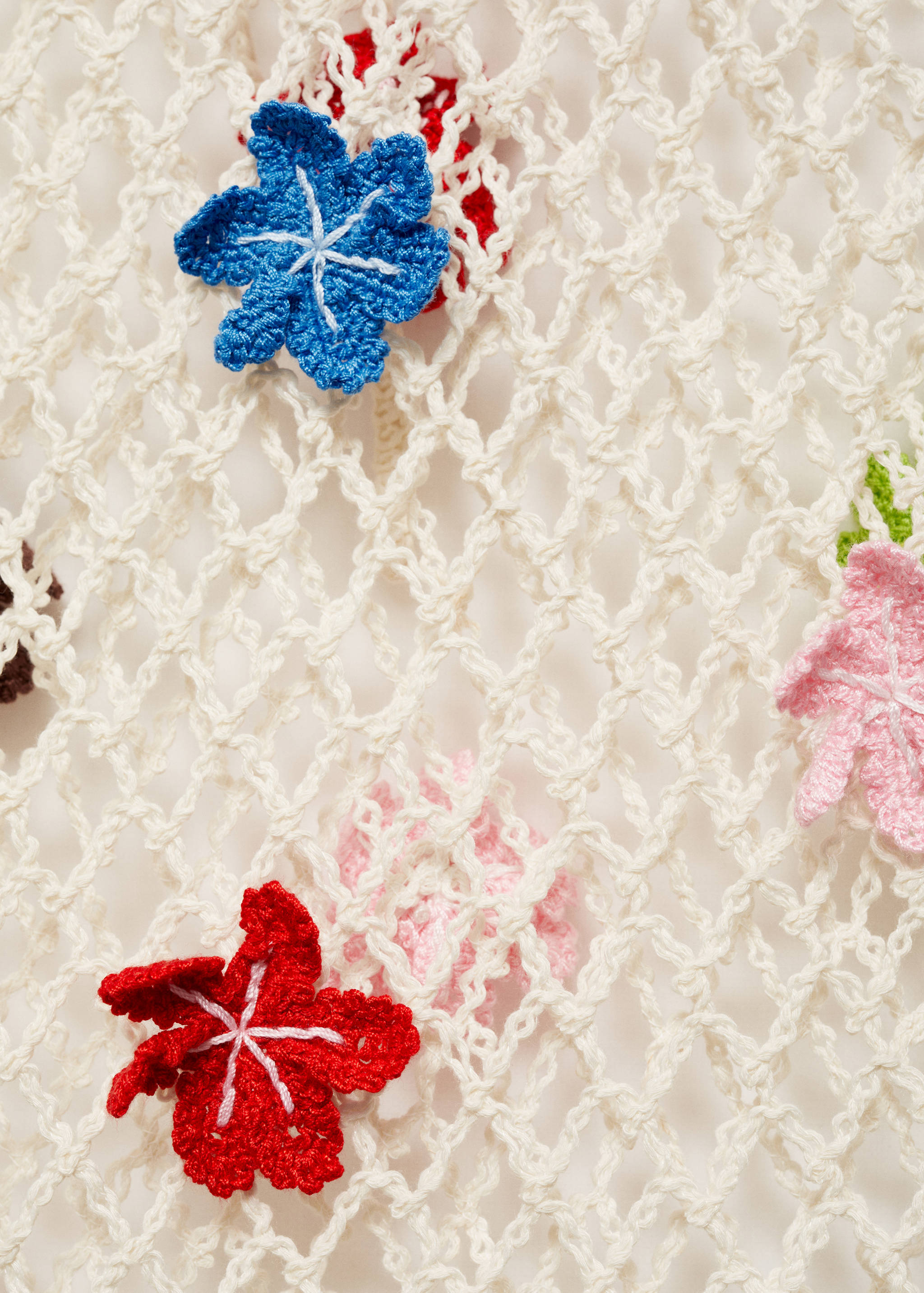 Knitted dress with decorative flowers - Details of the article 8