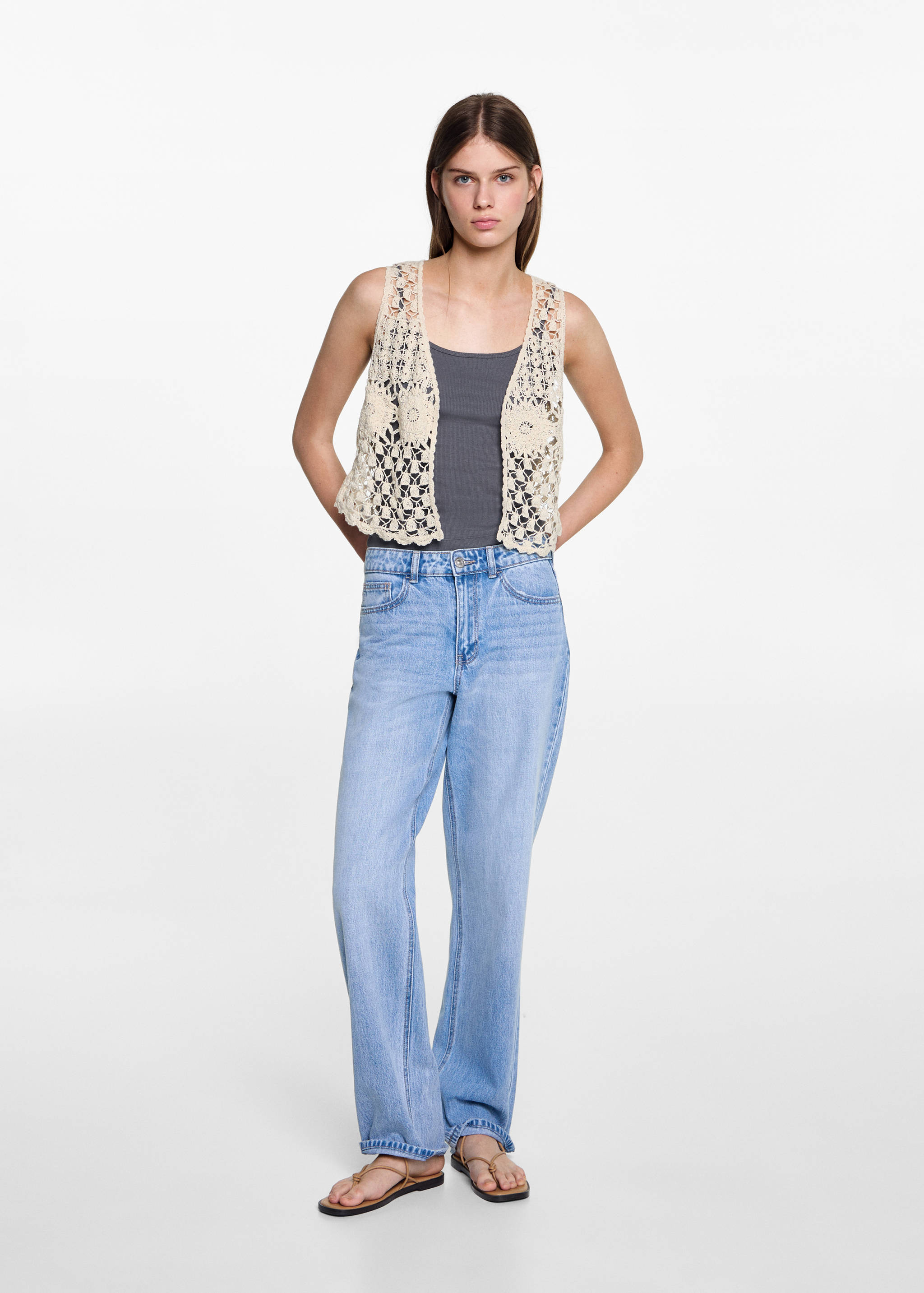 Fringed gilet - General plane