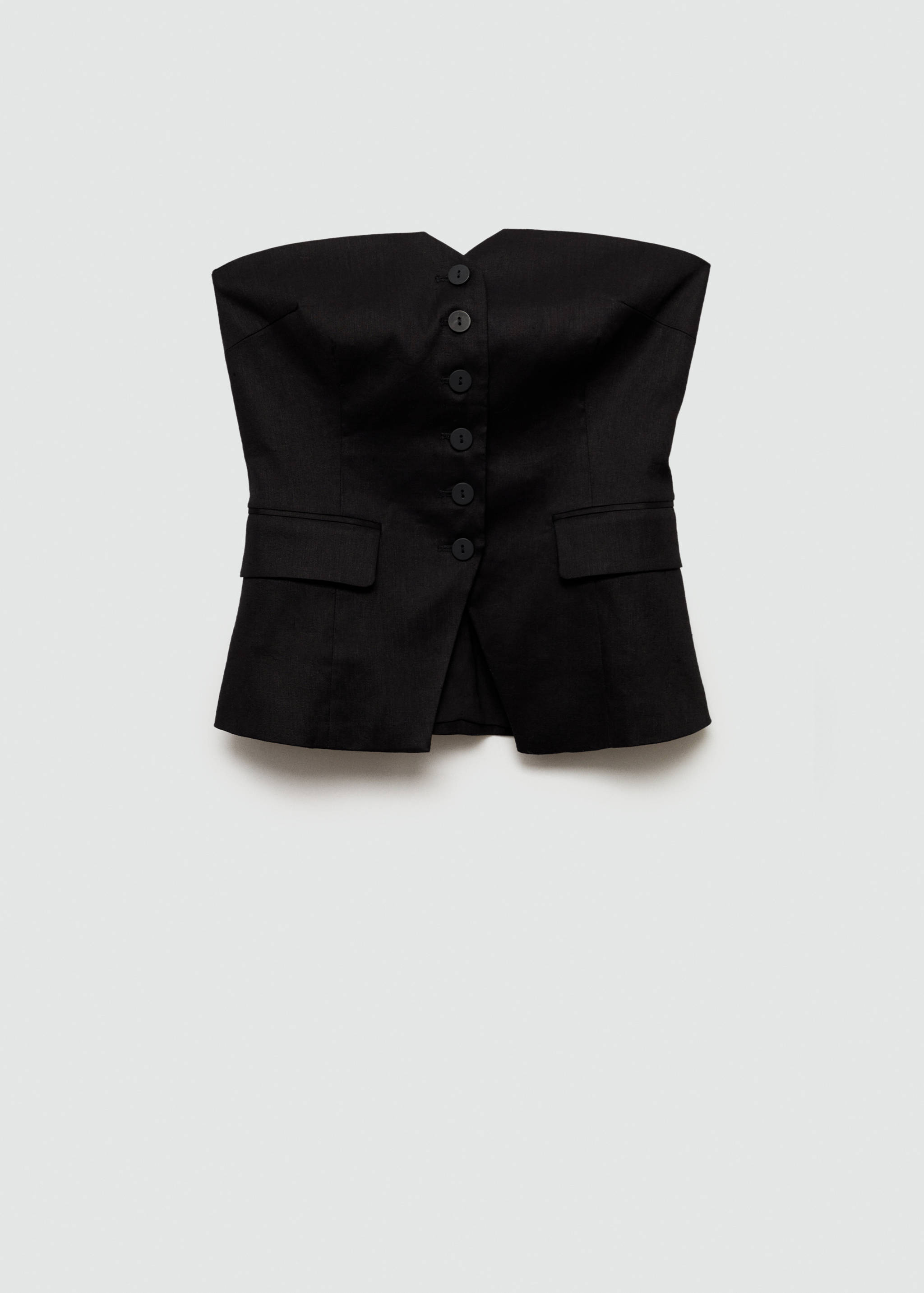 Off-the-shoulder top with buttons - Article without model