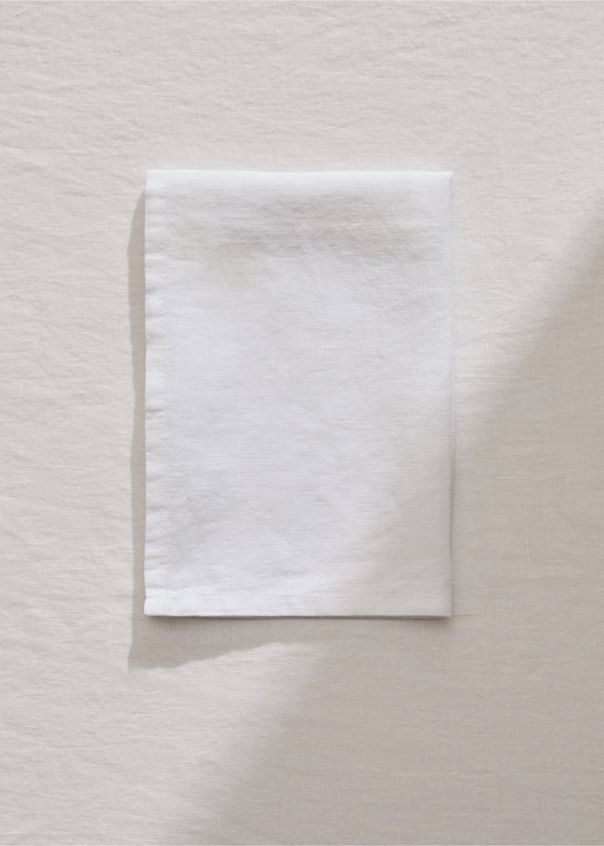 100% linen napkin 45x45cm - General plane, Off White. Ref: 77081012-00.