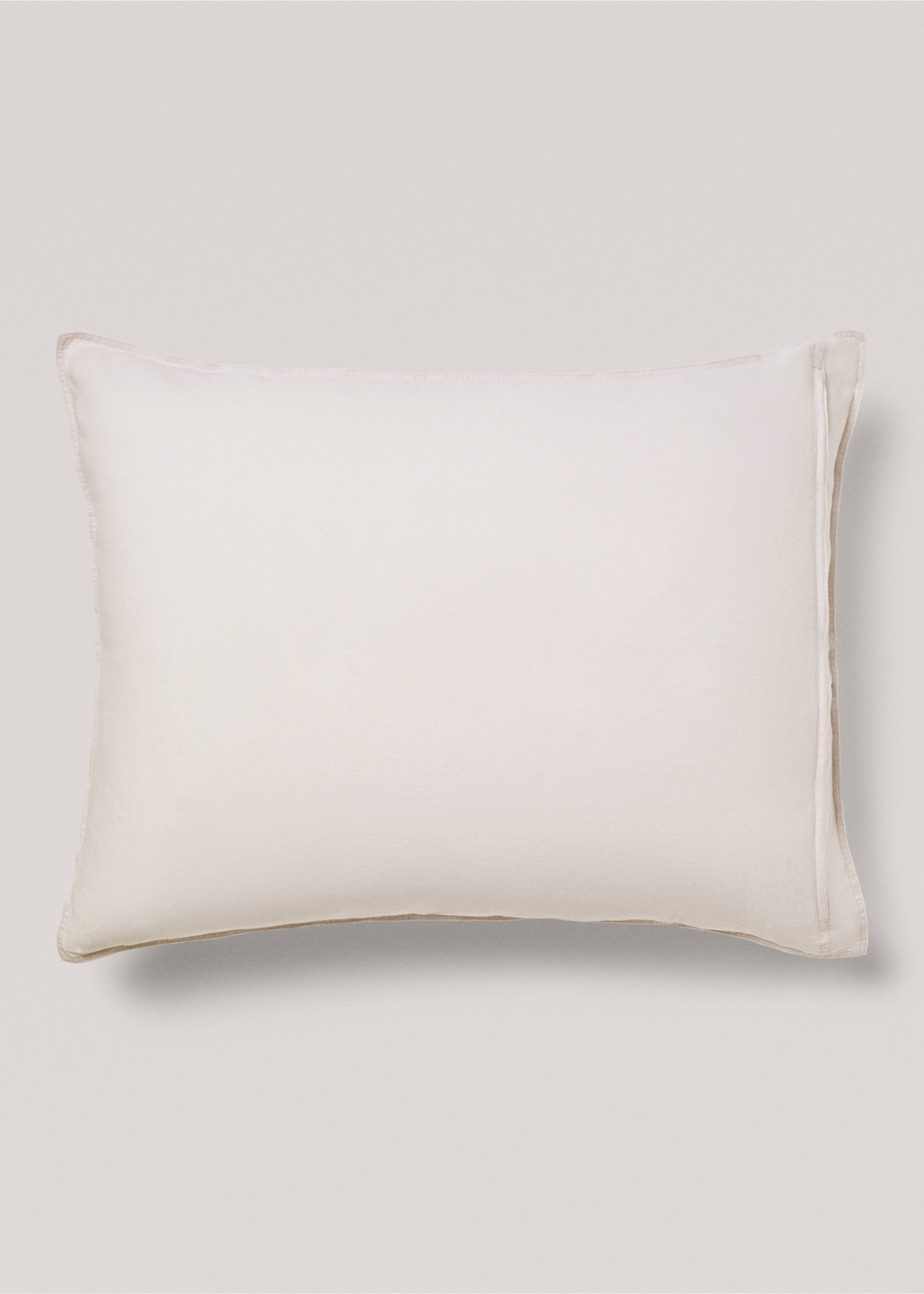 Housse de coussin 100 % lin 70x90 cm - Détail de l'article 1, Gris chiné clair. Ref: 77081013-00.