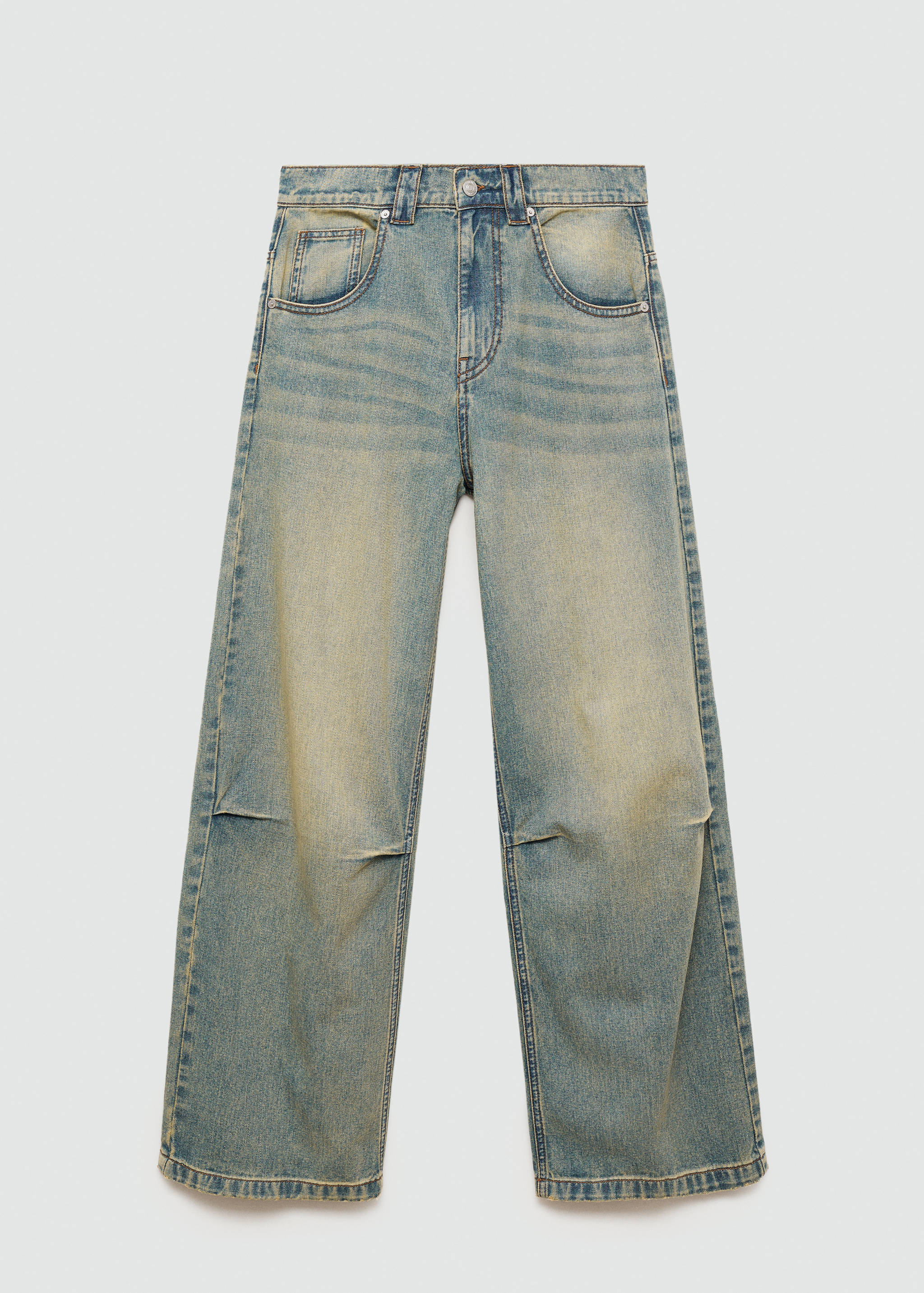 Wideleg-Bundfaltenjeans mit niedrigem Bund - Artikel ohne Model