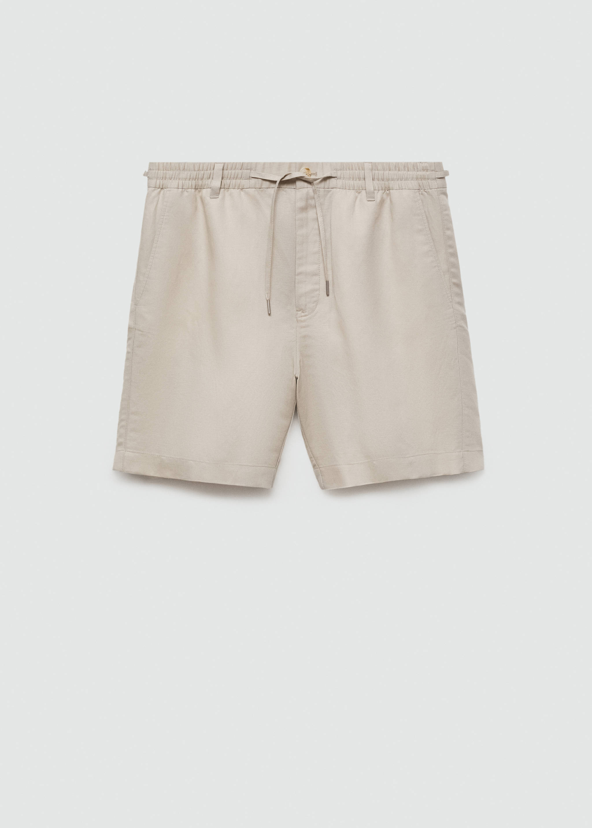 Tencel™ linen shorts with drawstring - Article without model