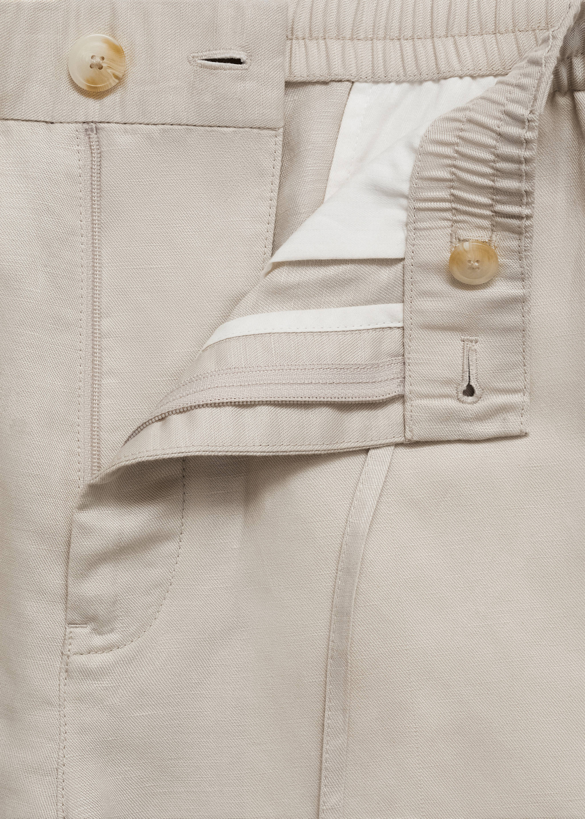 Tencel™ linen shorts with drawstring - Details of the article 8