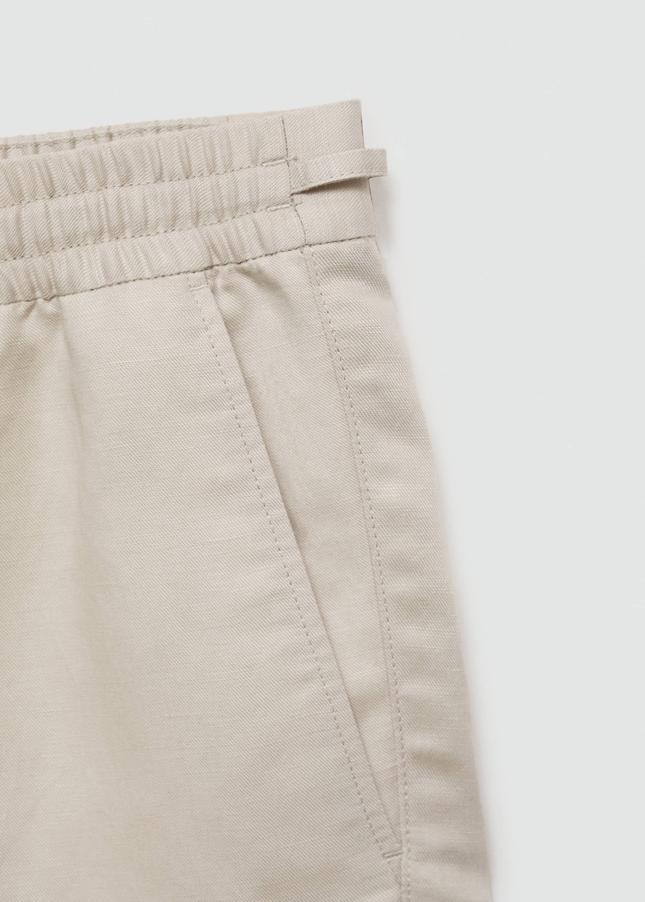 Tencel™ linen shorts with drawstring - Details of the article 0