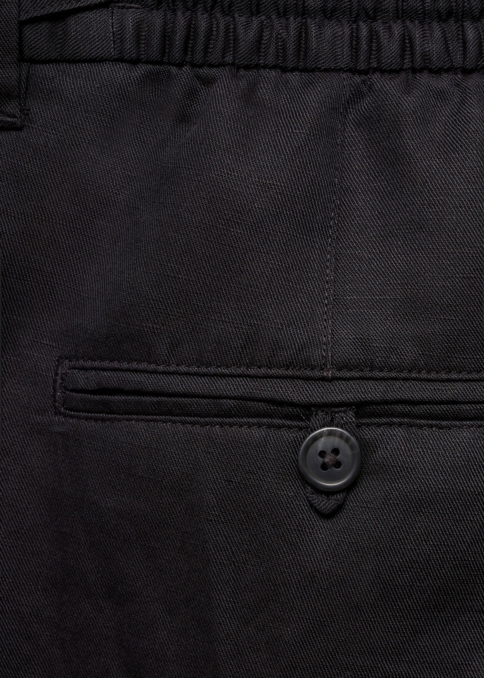 Tencel™ linen shorts with drawstring - Details of the article 0