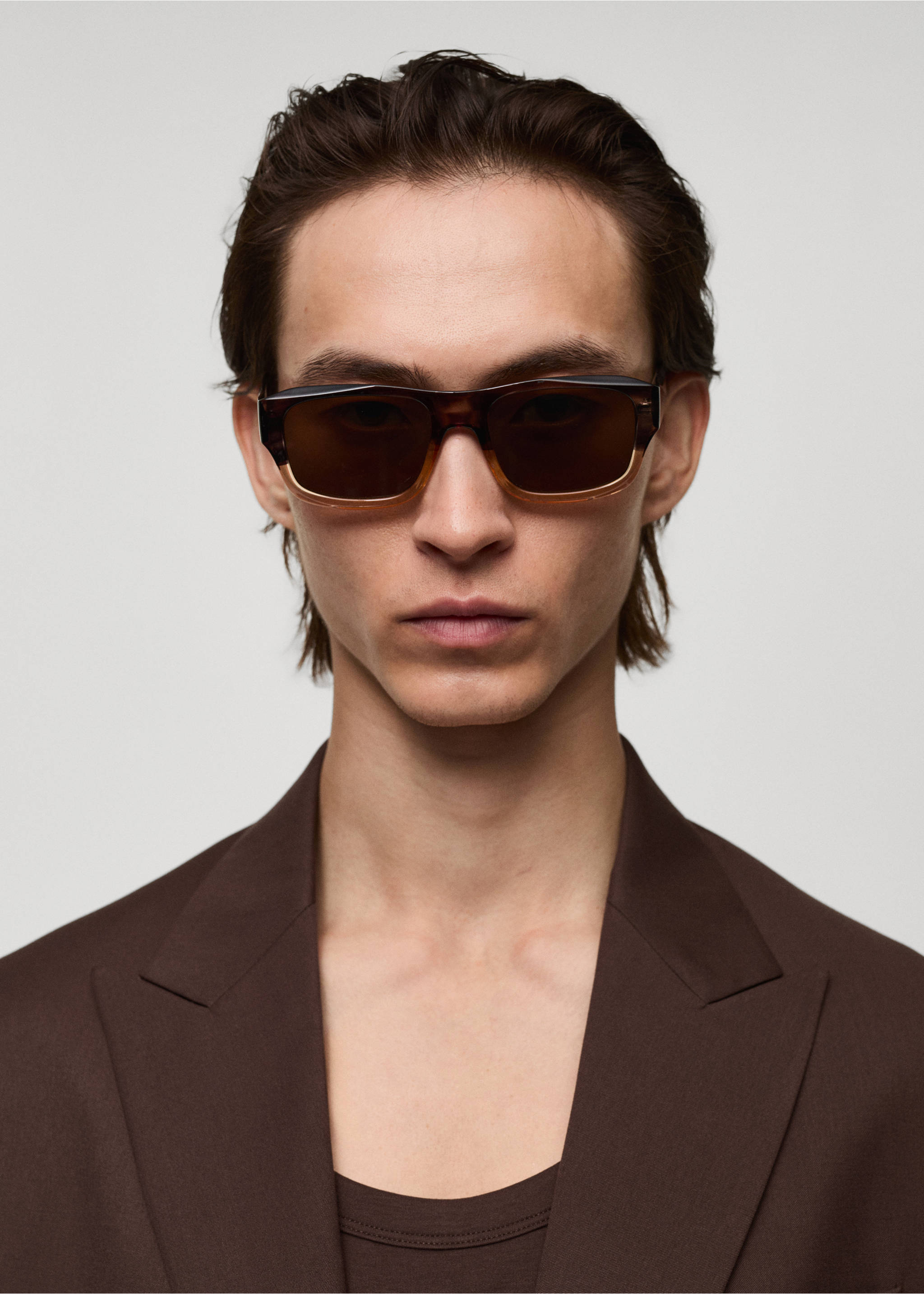 Gradient-frame sunglasses - General plane, Brown. Ref: 77082532-00.