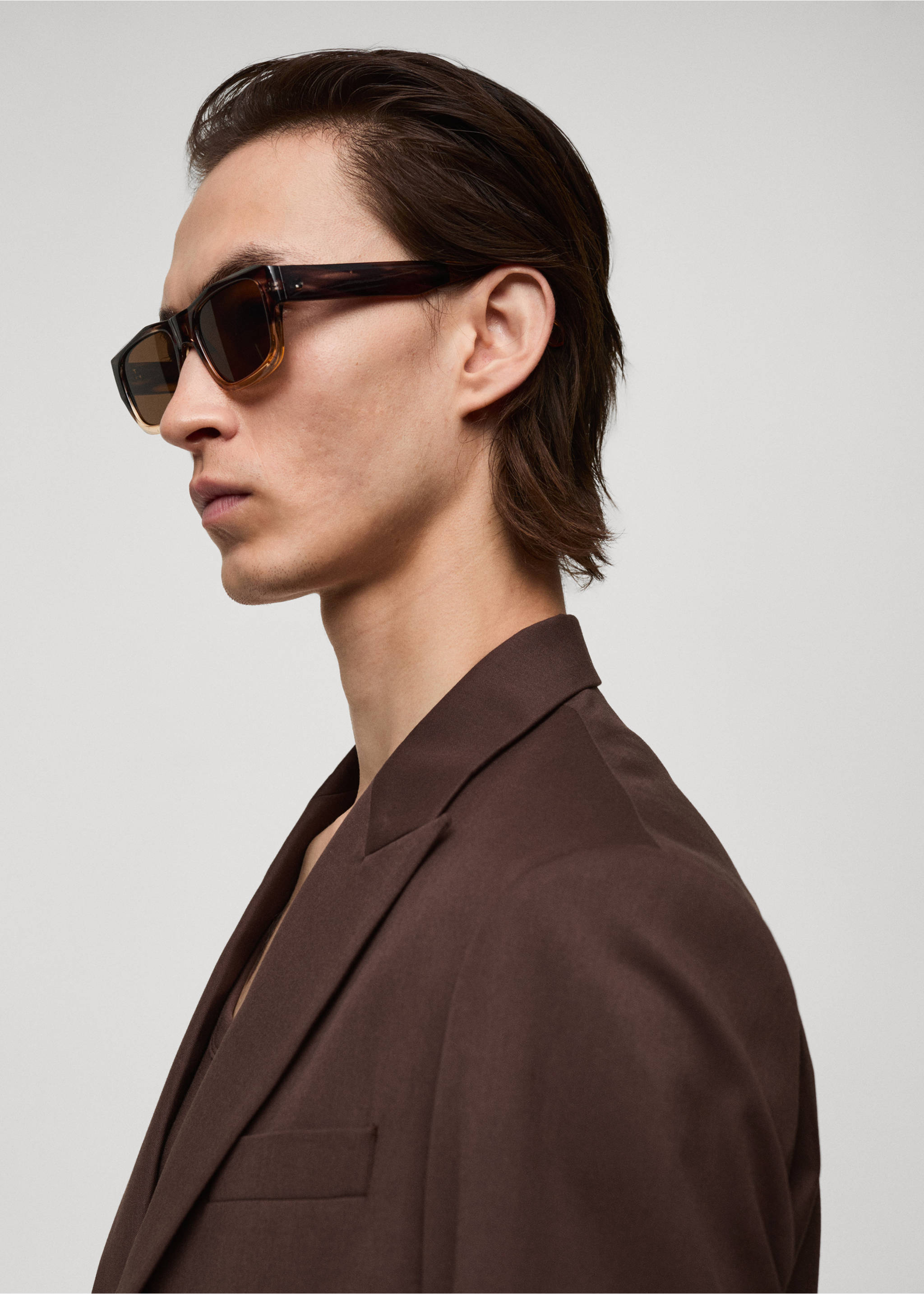 Gradient-frame sunglasses - Details of the article 9, Brown. Ref: 77082532-00.