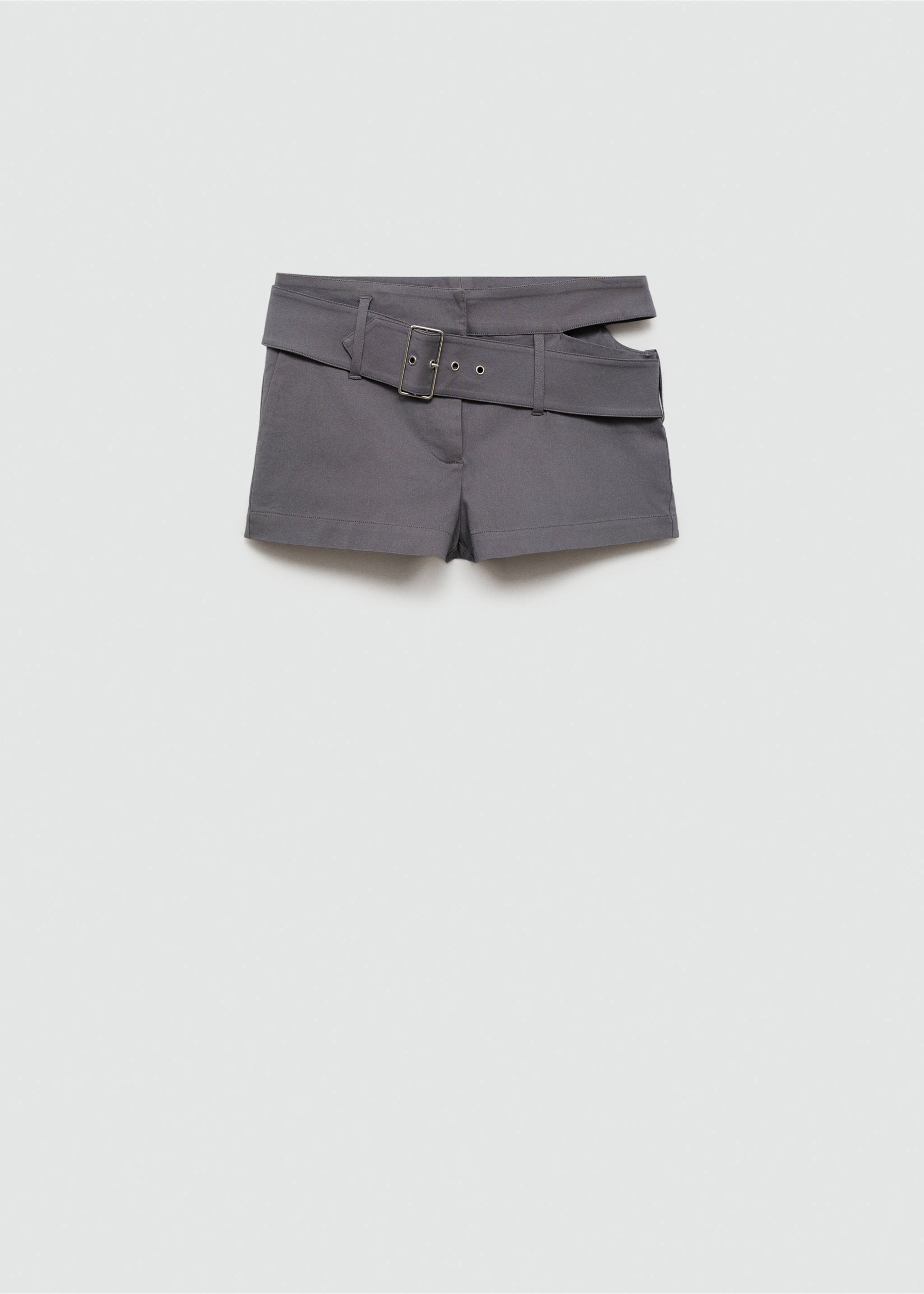 Shorts asymmetriskt skärp - Artikel utan modell, Grå. Ref: 77082535-00.
