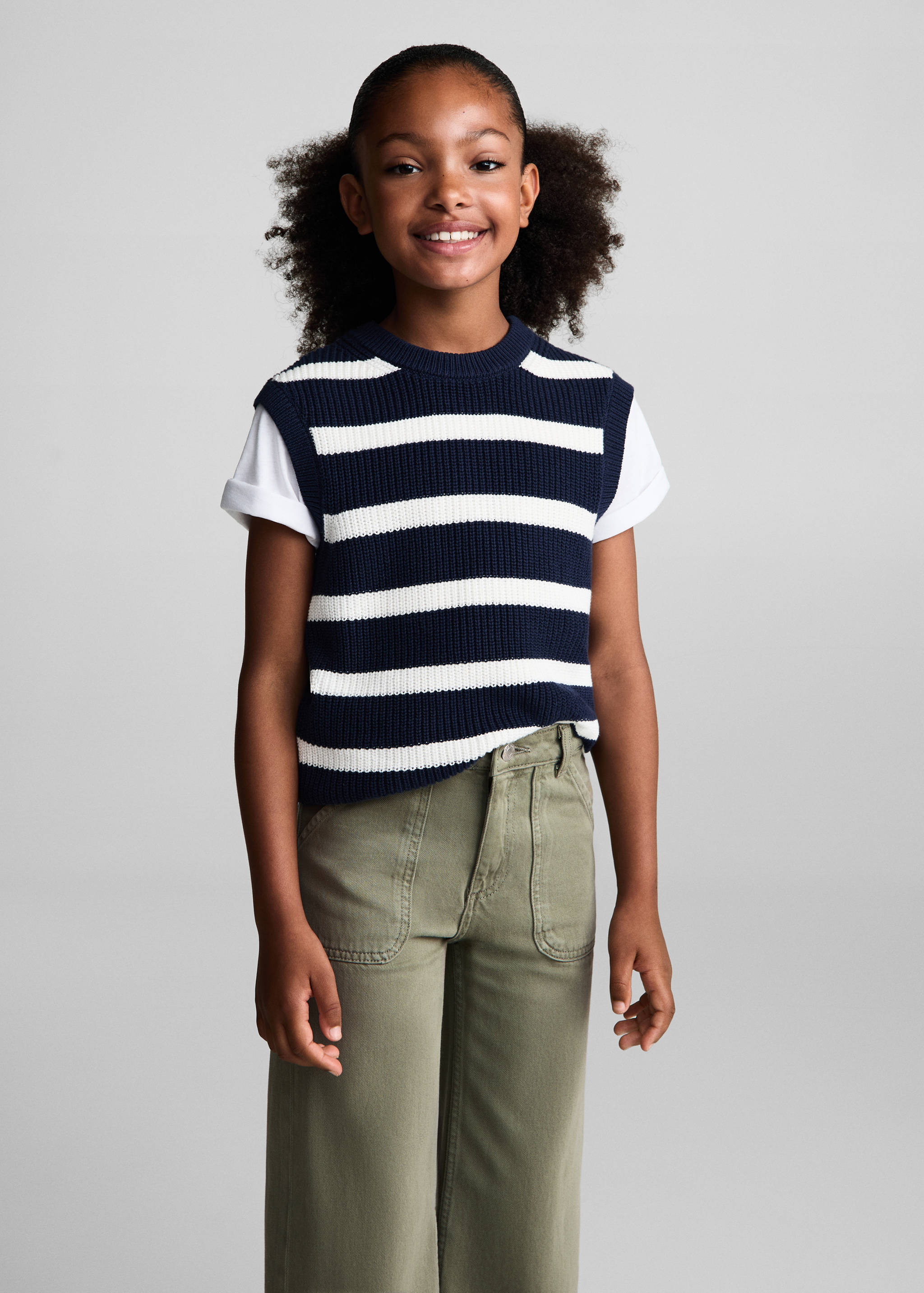 Wide-leg jeans with pockets - Medium plane