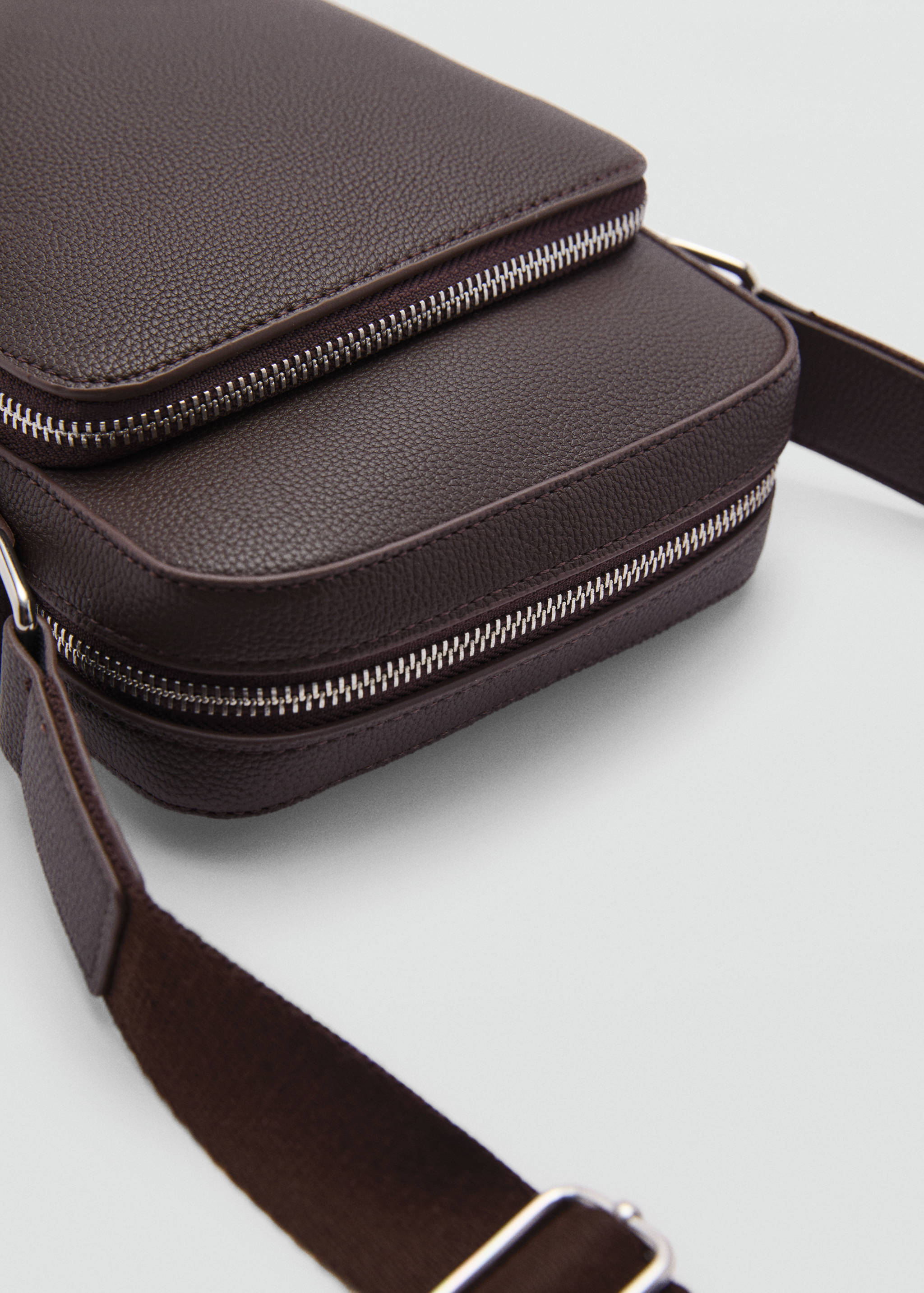 Sac bandoulière simili-cuir effet grainé - Détail de l'article 1