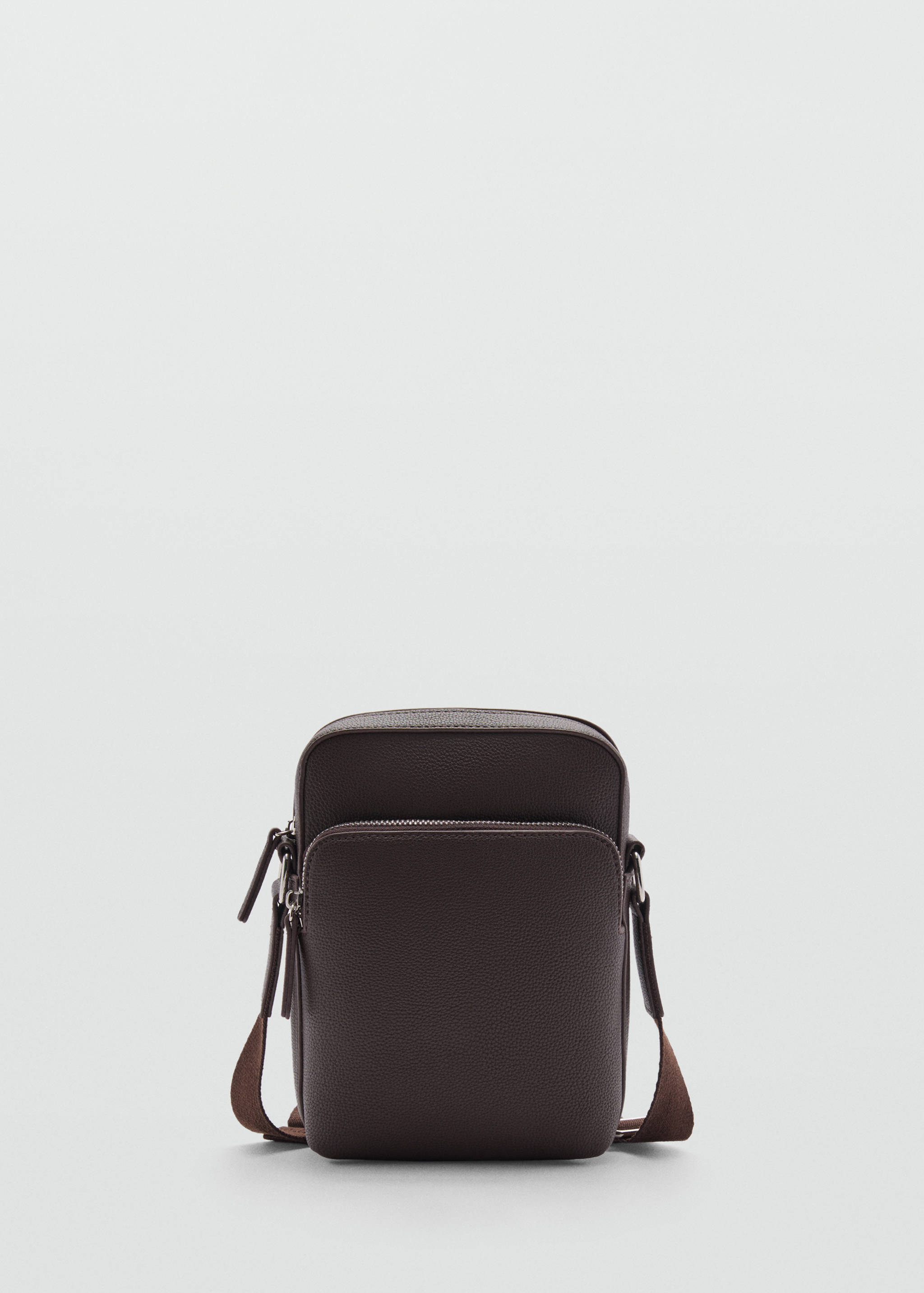 Faux-leather shoulder bag - Article without model
