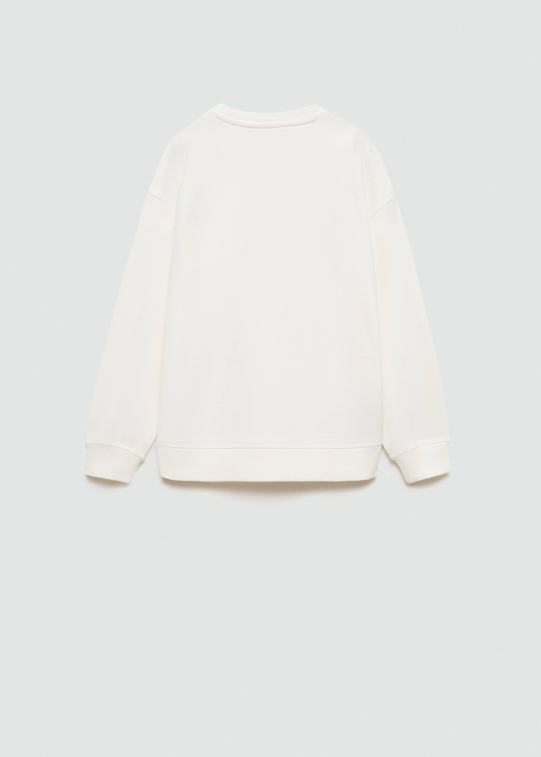 Printed cotton sweatshirt - Reverse of the article