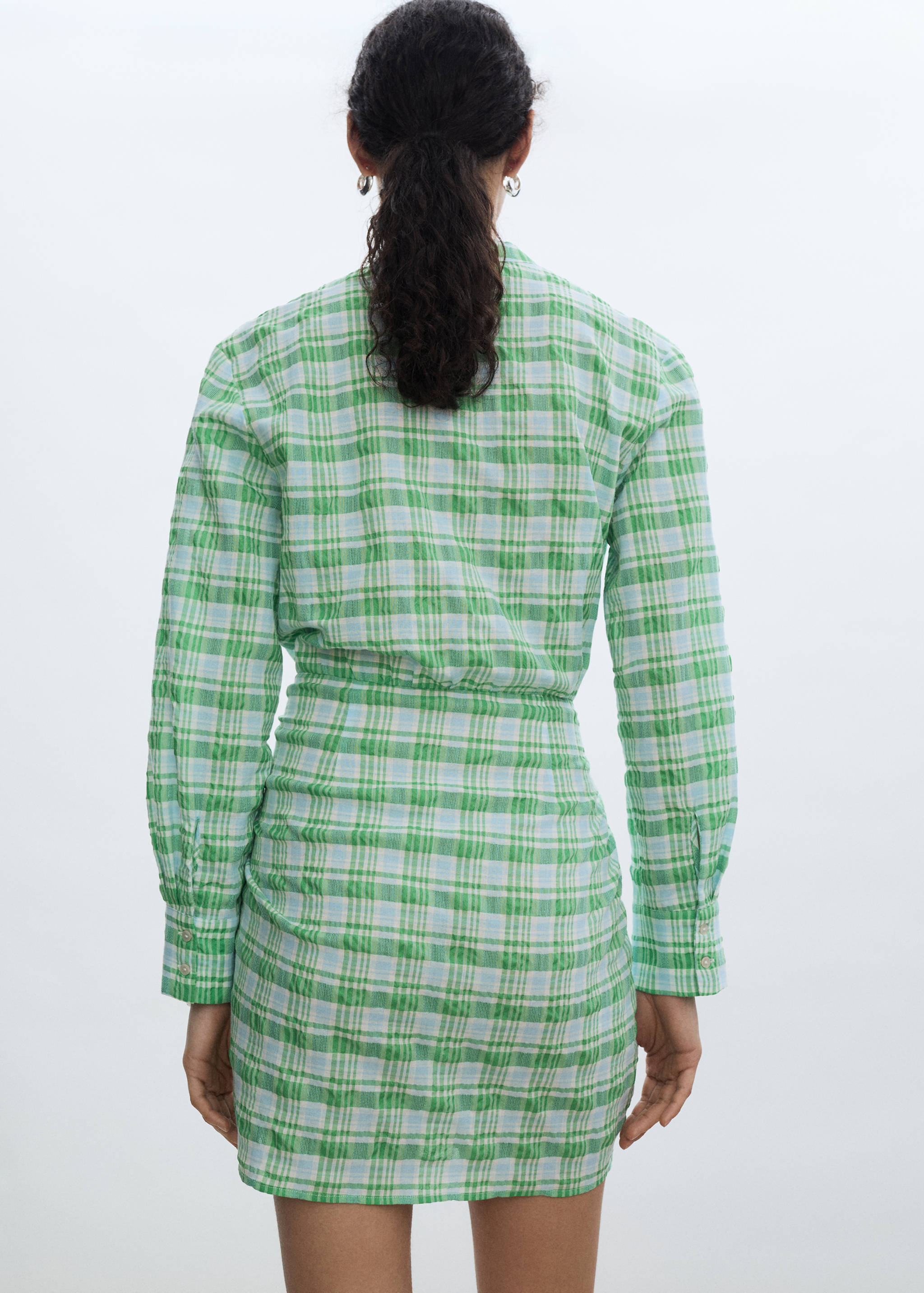 Vestido lazo cuadros - Reverso del artículo