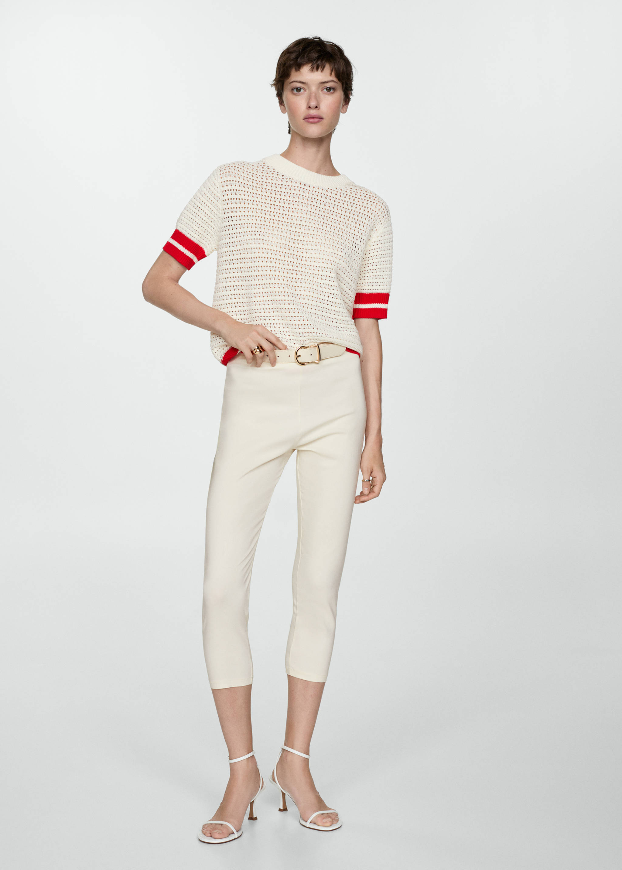 Jersey calado rayas - Plano general