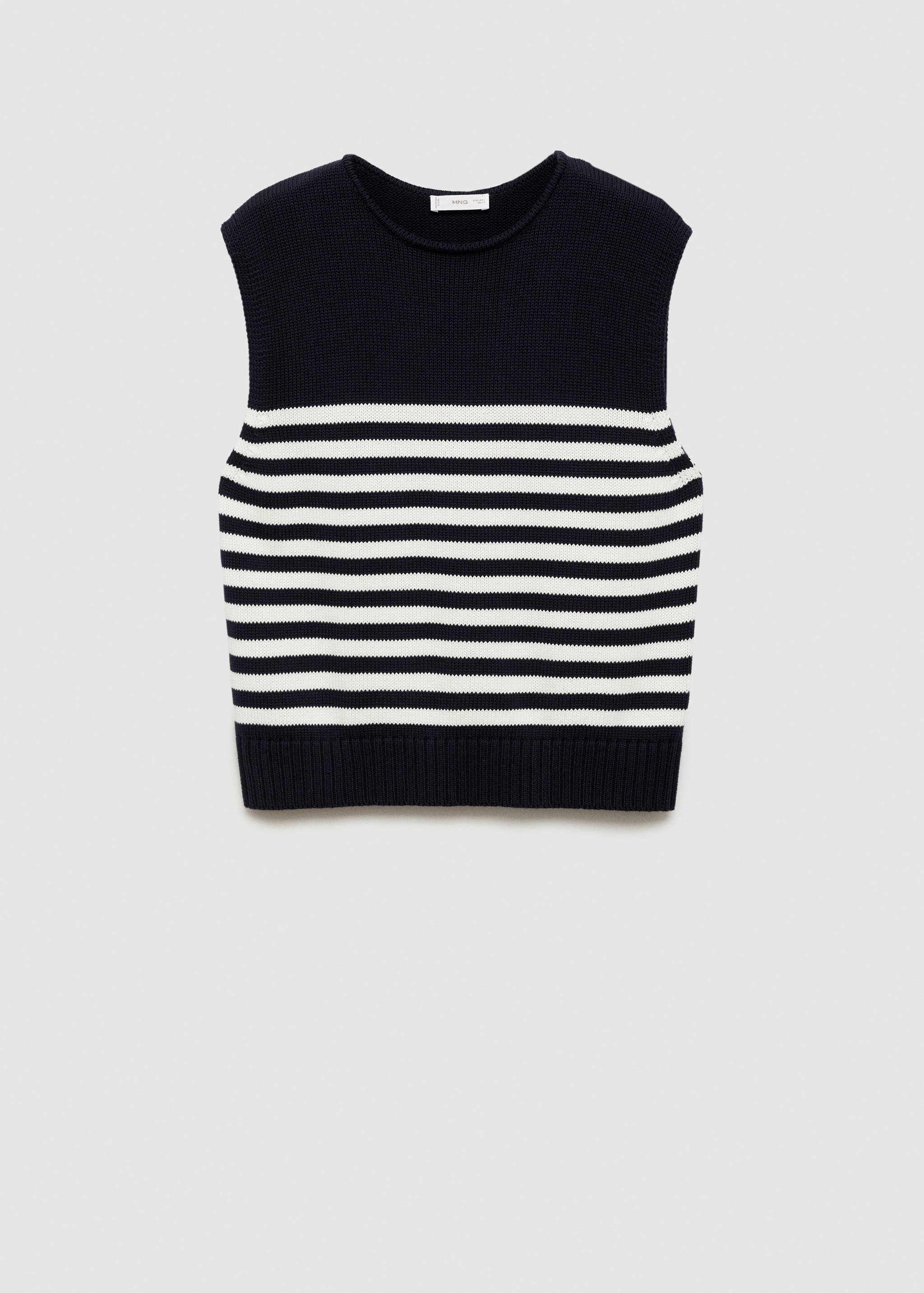 Gestreifter Strickpullunder - Artikel ohne Model