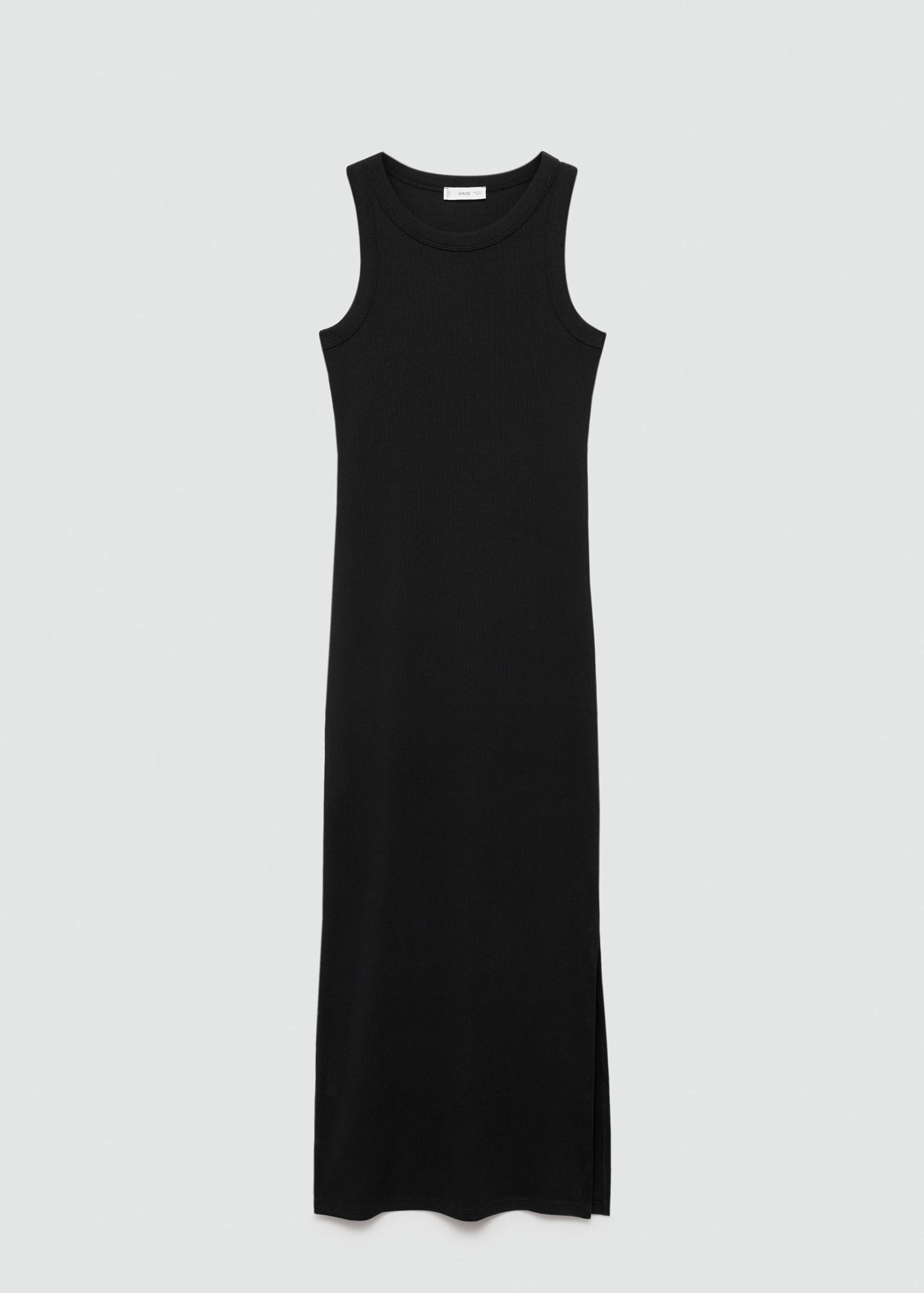 Langes Kleid mit Schlitz - Artikel ohne Model