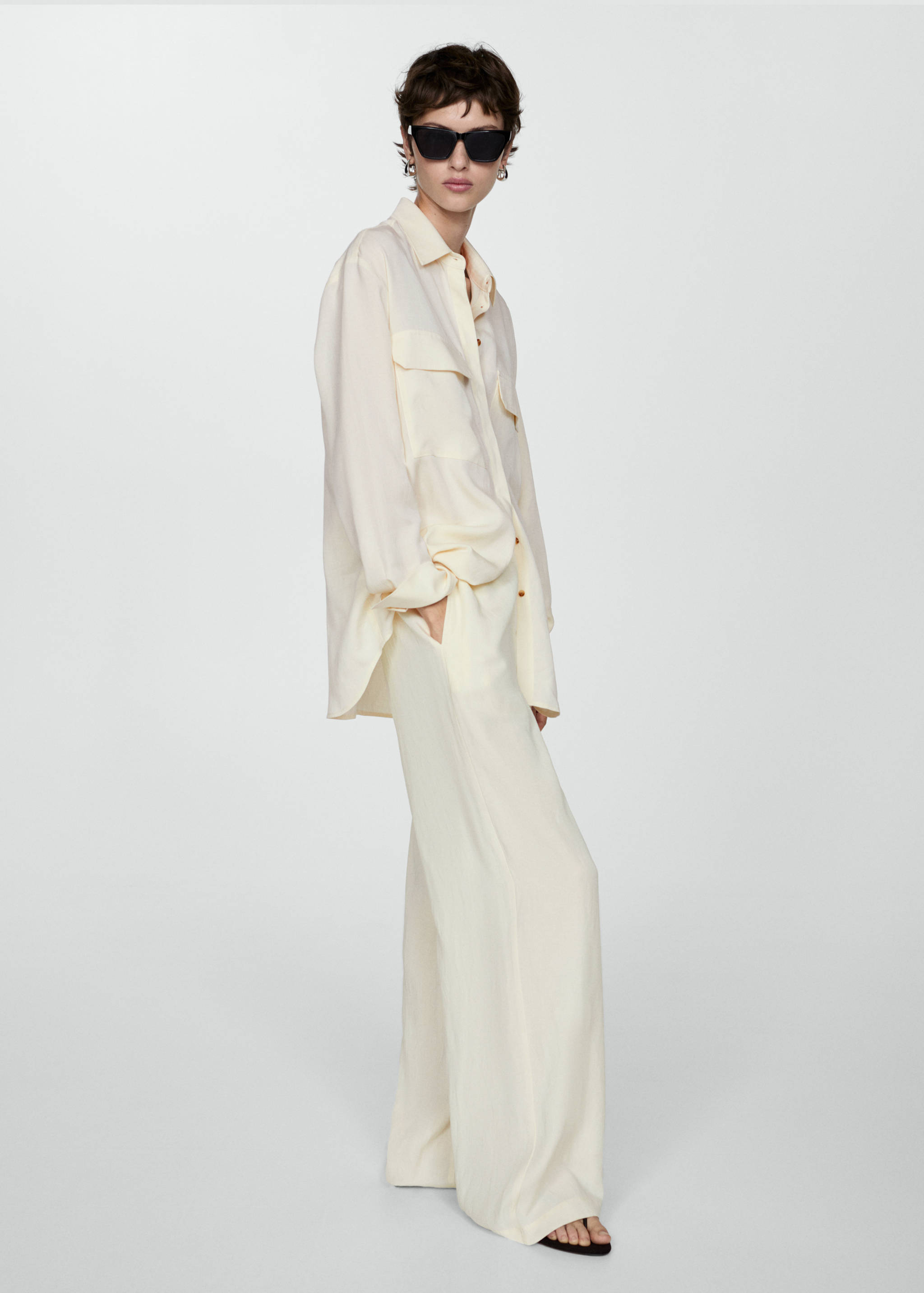 Pantalon wideleg Lyocell - Plan général