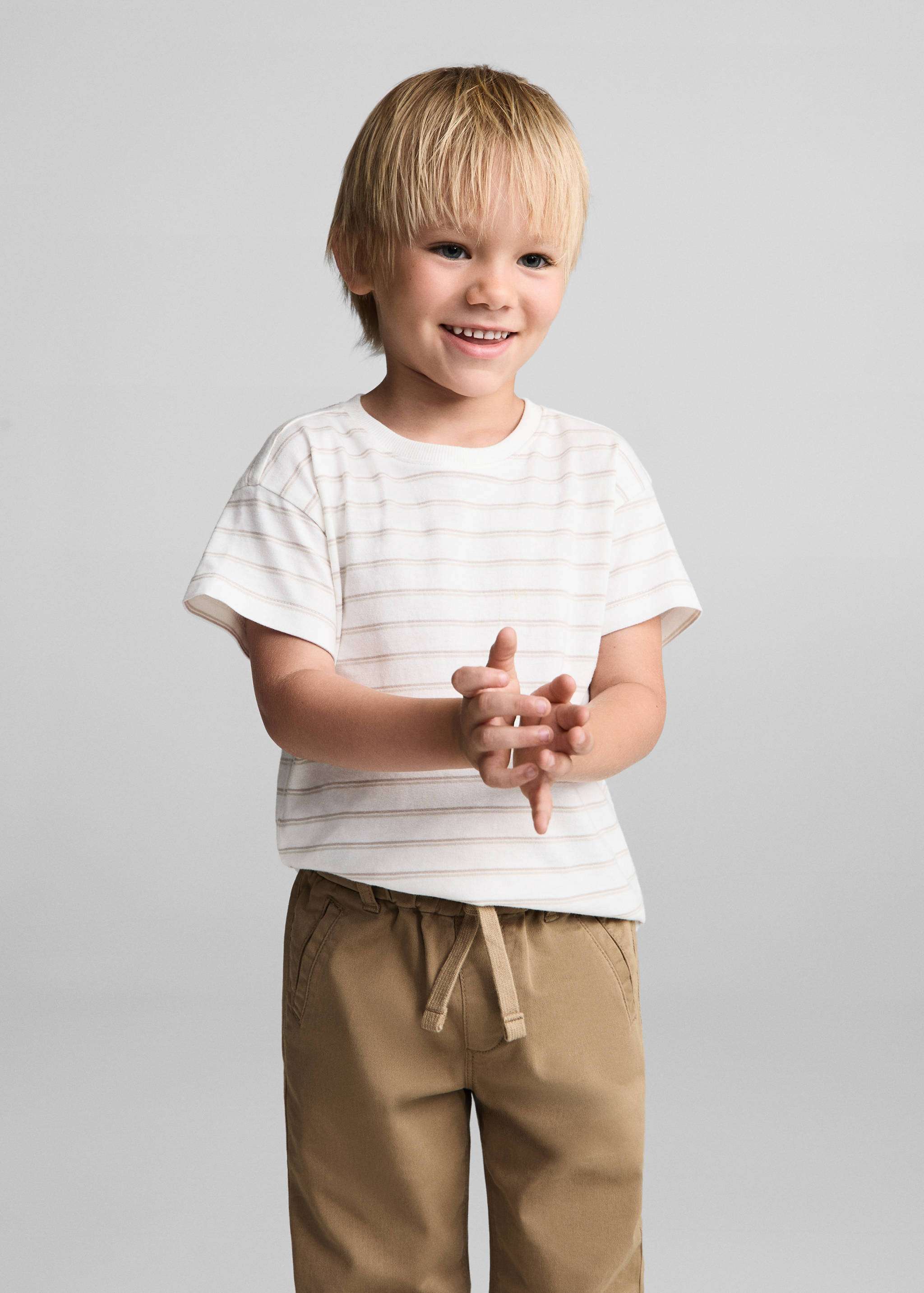 Elastic waist pants - Medium plane