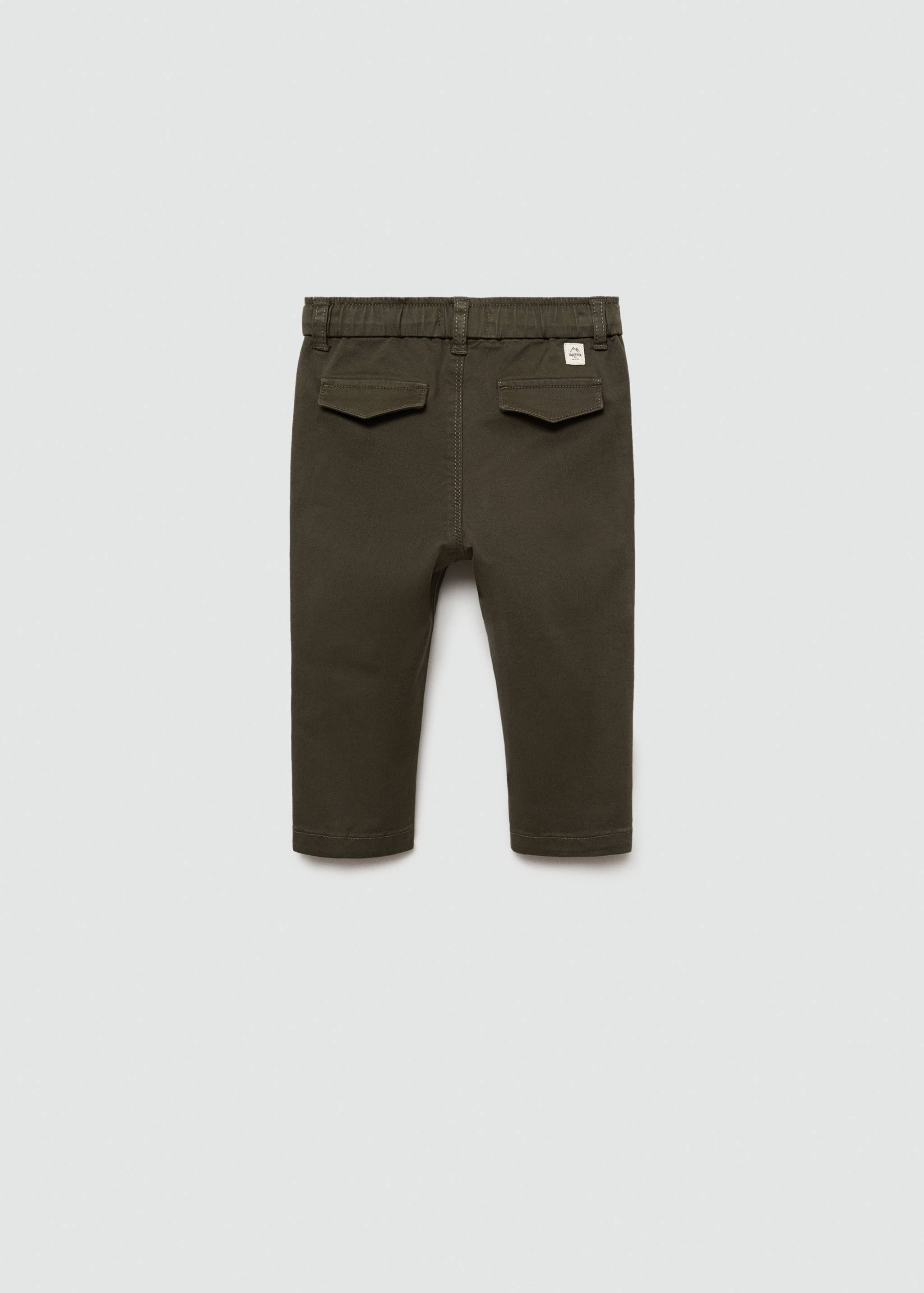 Elastic waist pants - Reverse of the article