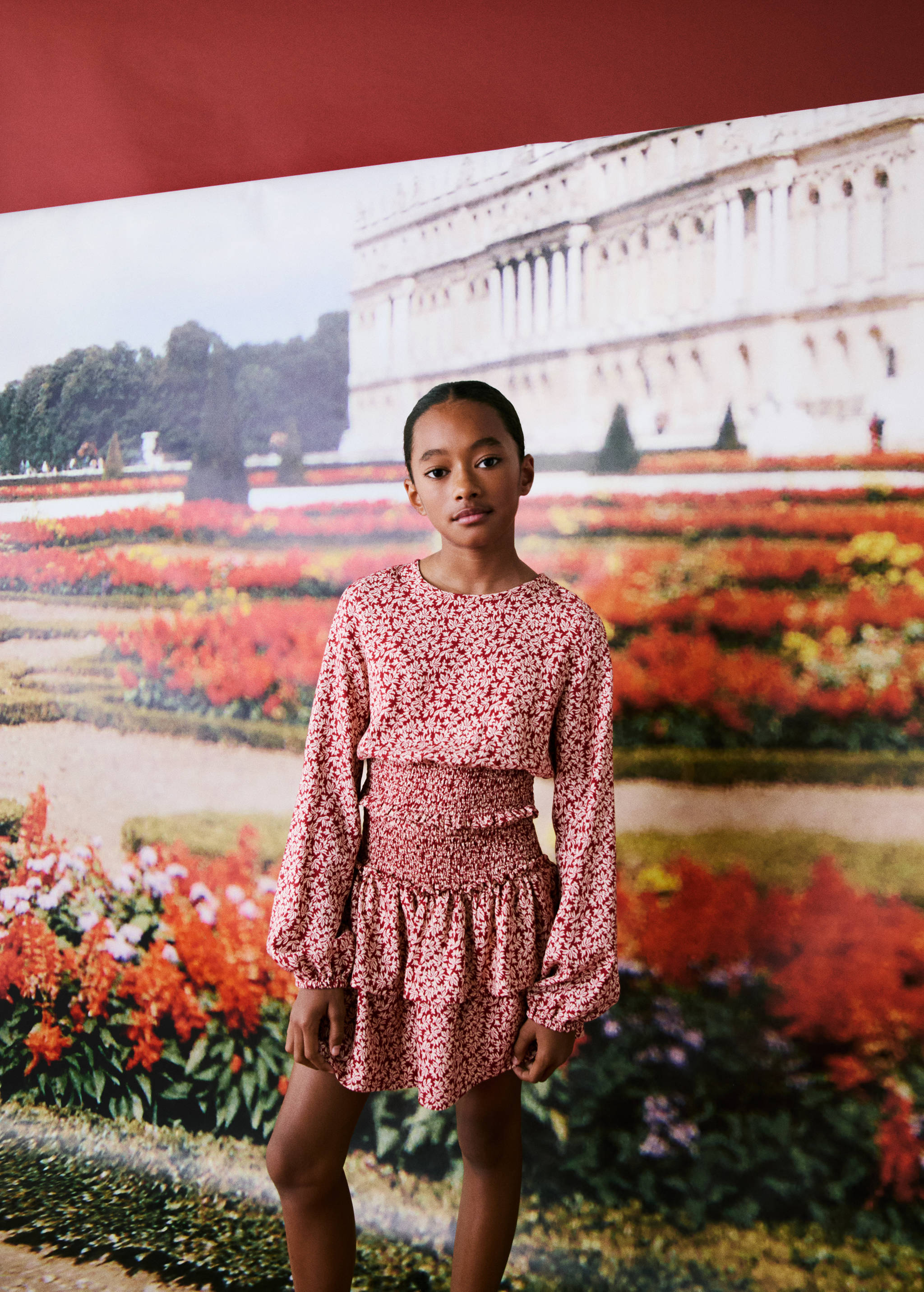 Printed ruffle skirt - Details of the article 5