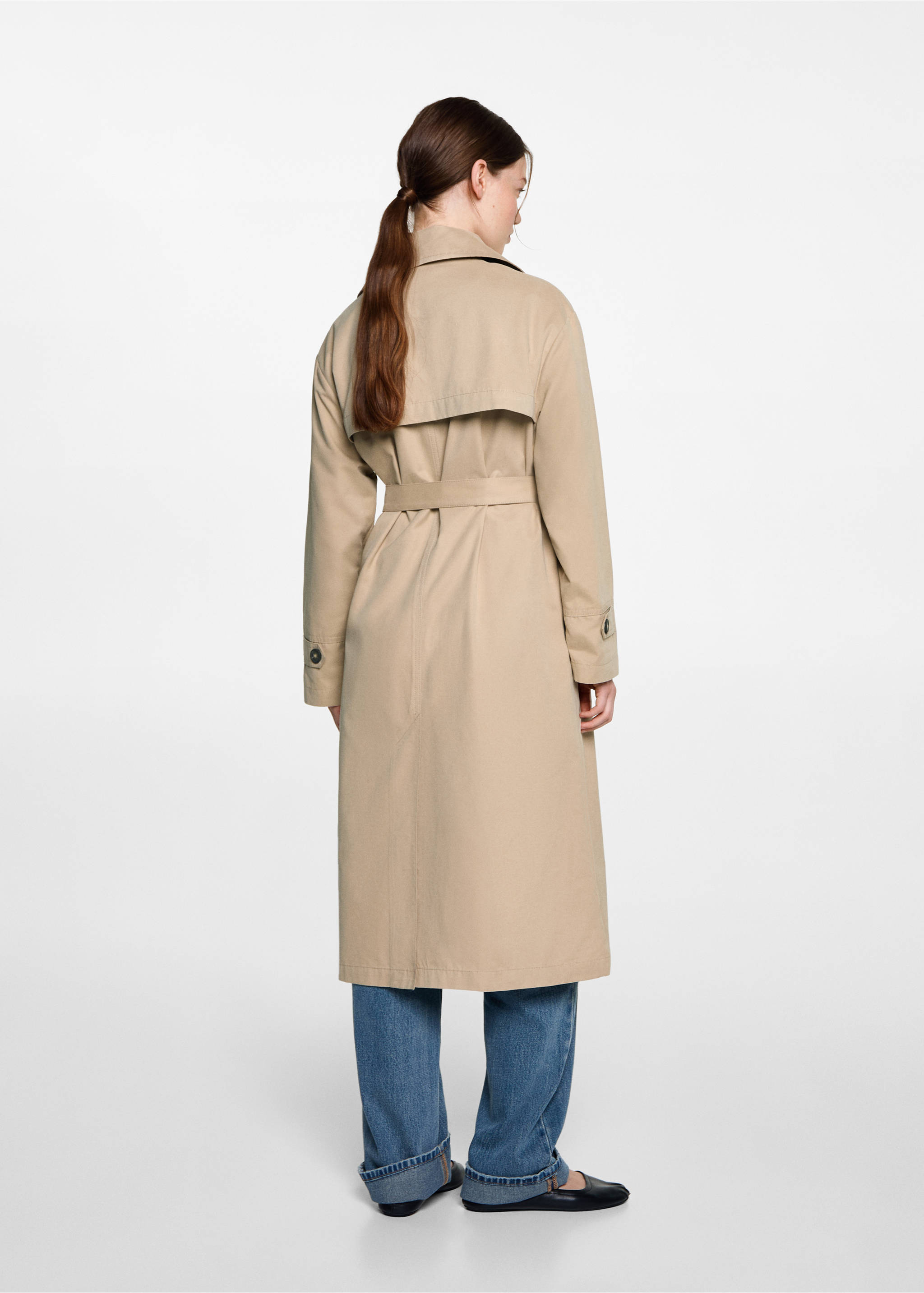 Trench classique ceinture - Verso de l’article, Beige. Ref: 77083283-00.