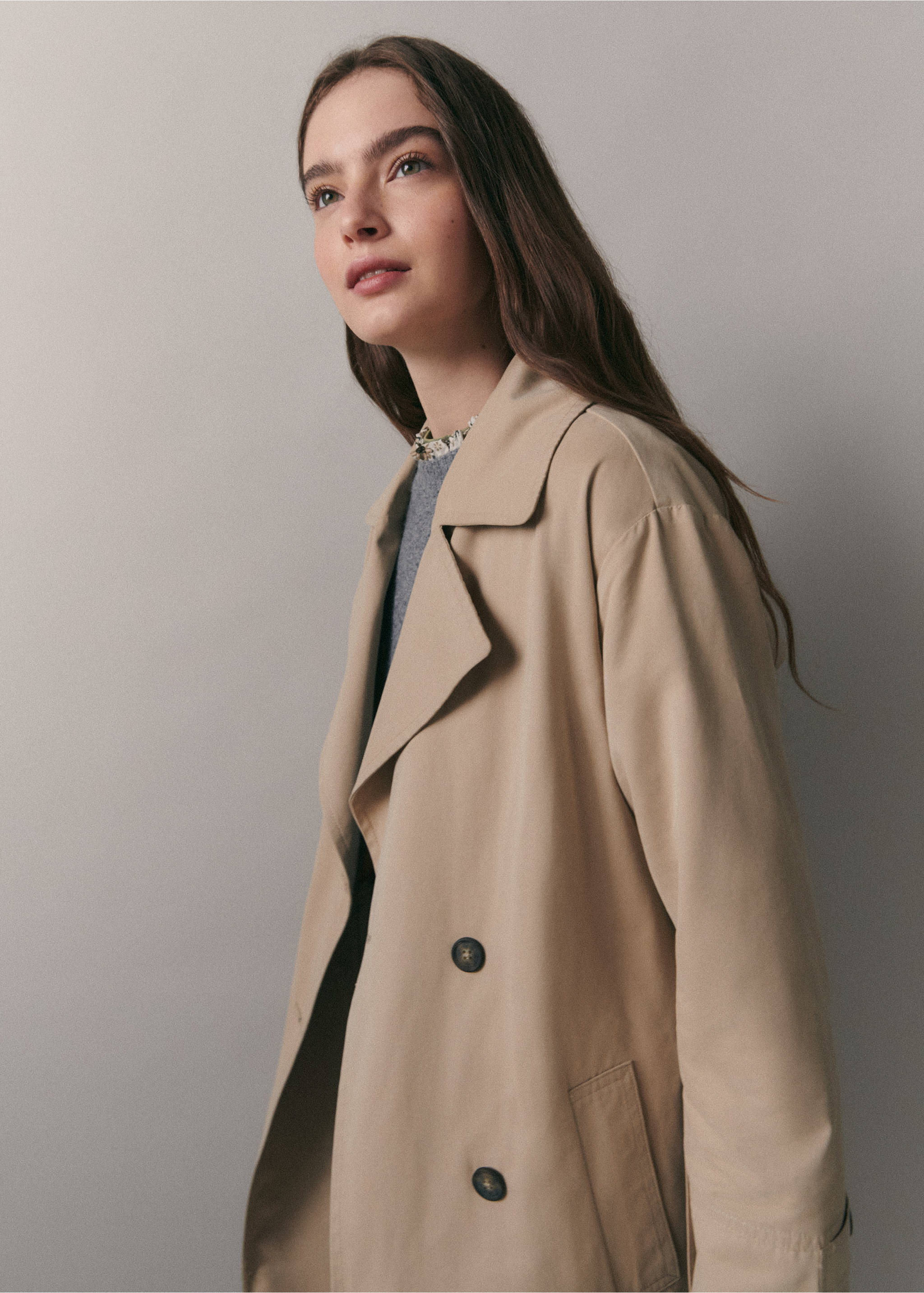 Trench classique ceinture - Détail de l'article 3, Beige. Ref: 77083283-00.