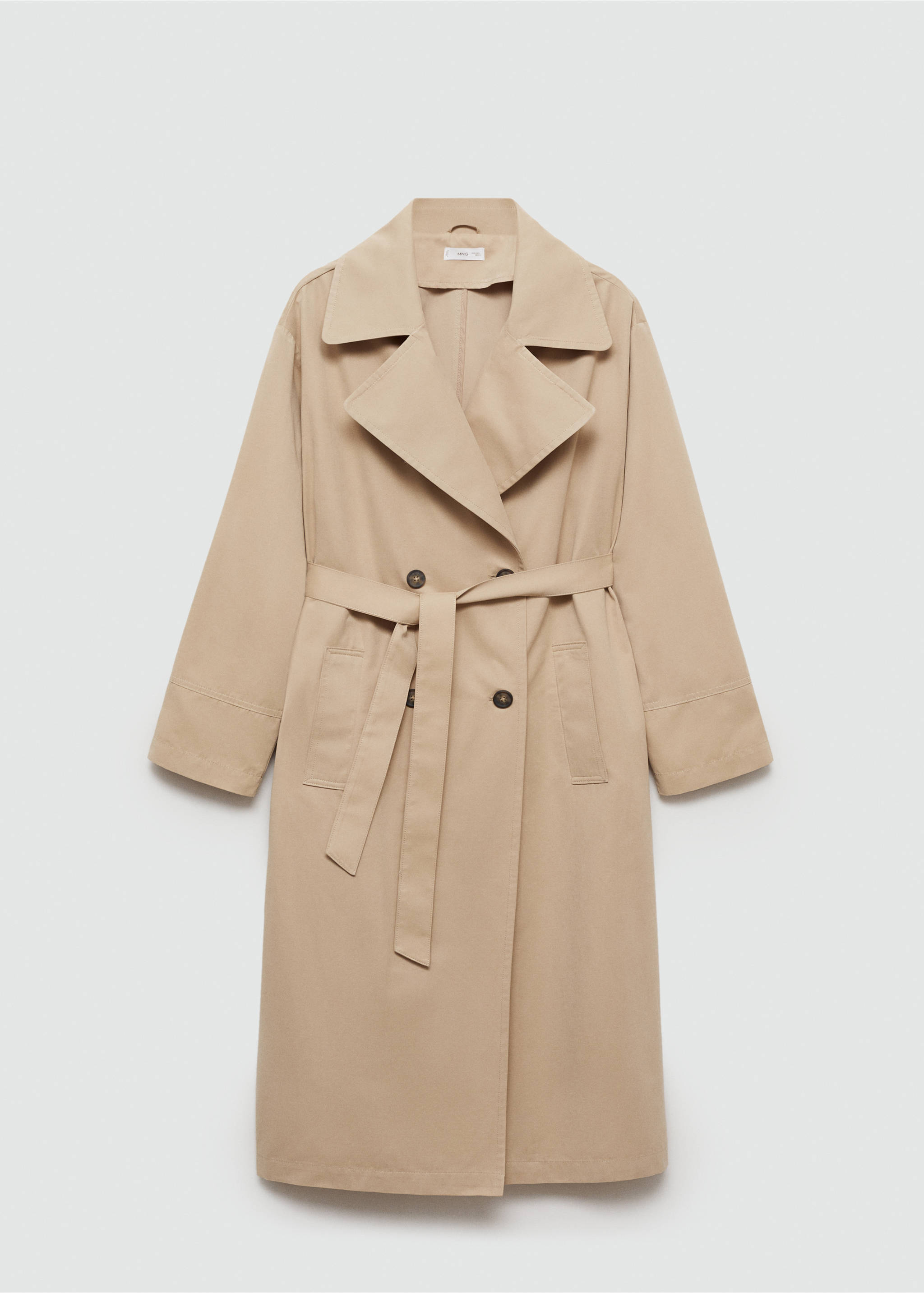 Trench classique ceinture - Article sans modèle, Beige. Ref: 77083283-00.