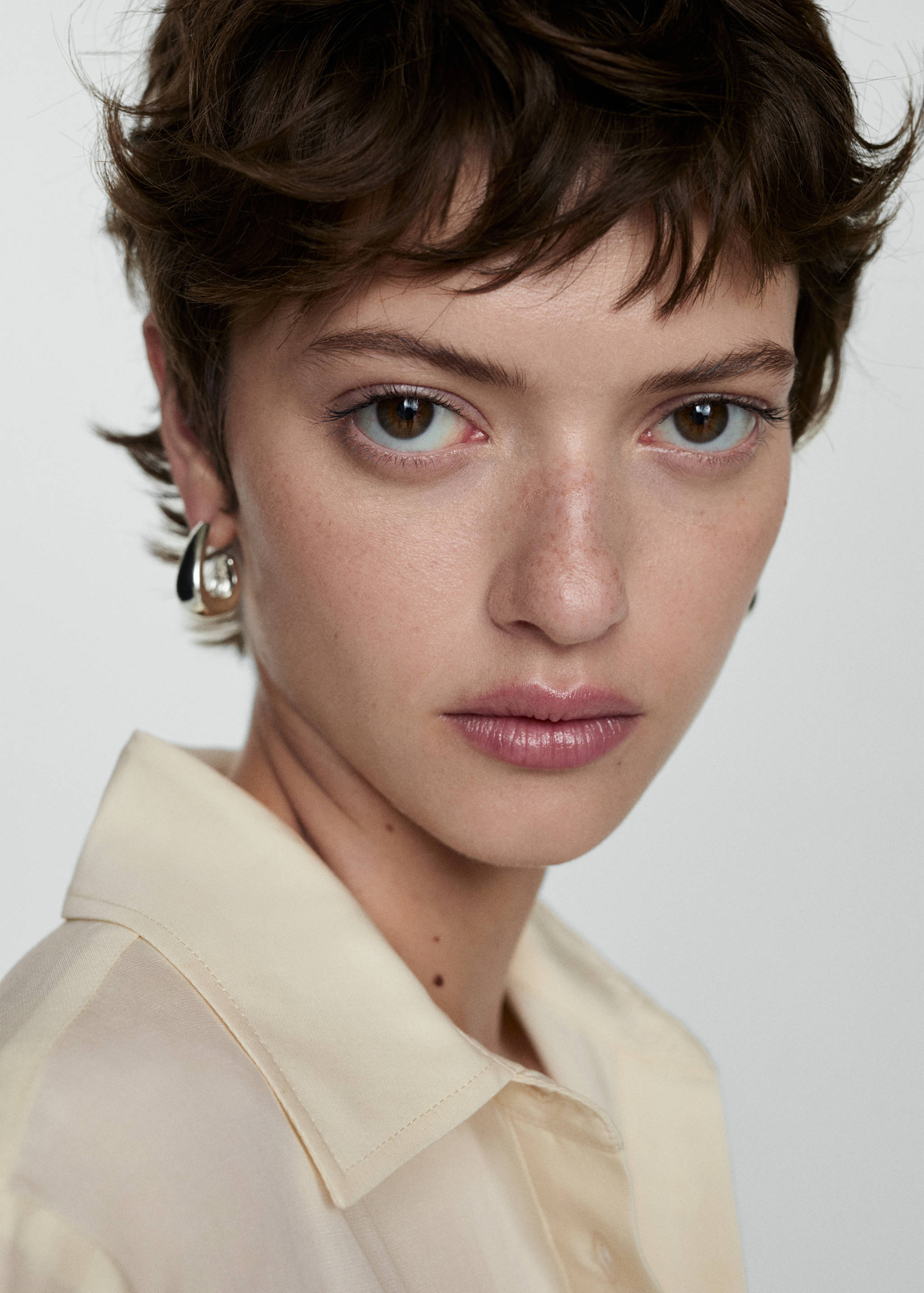 Lyocell shirt jumpsuit - Details of the article 1