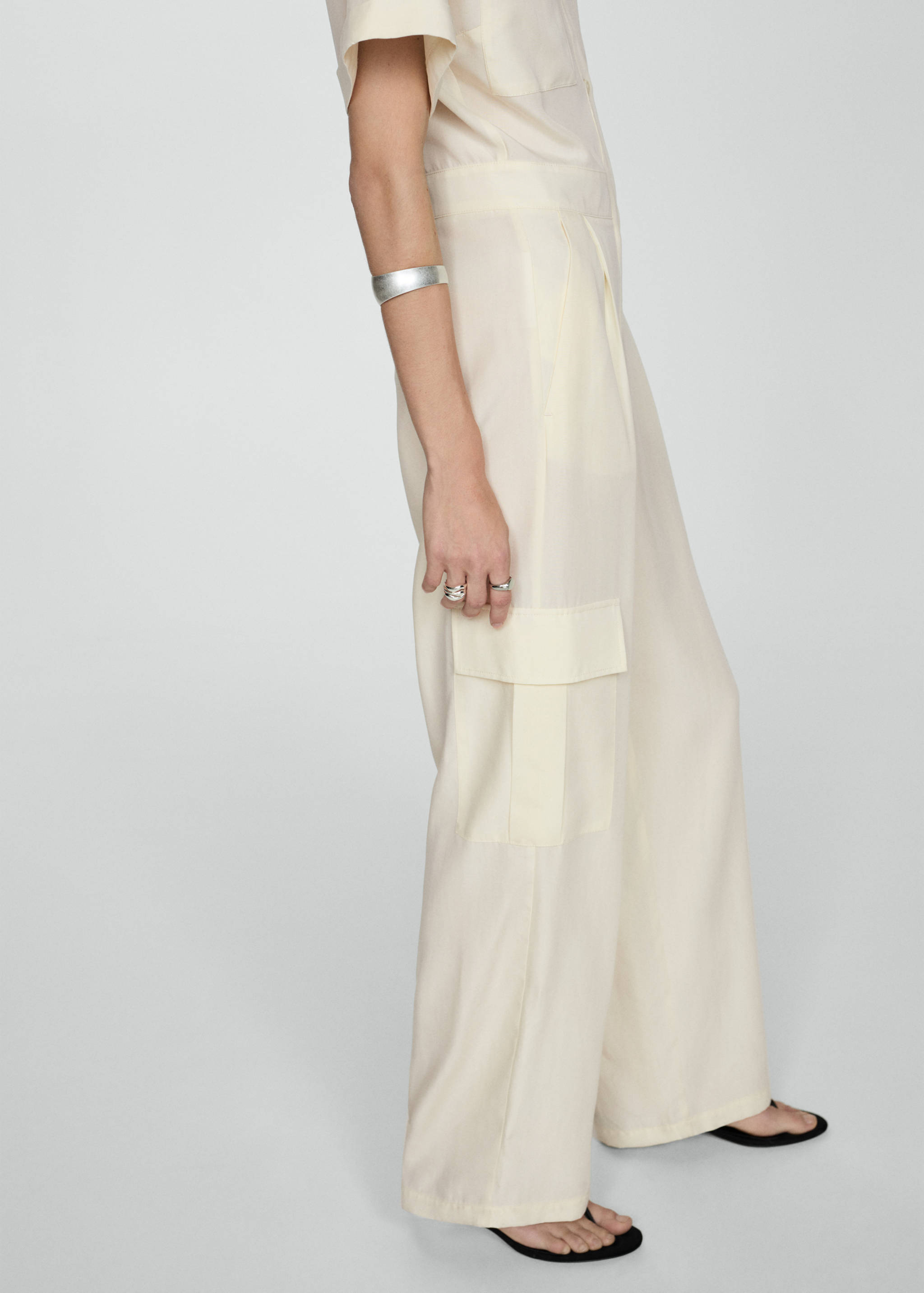 Lyocell shirt jumpsuit - Details of the article 6