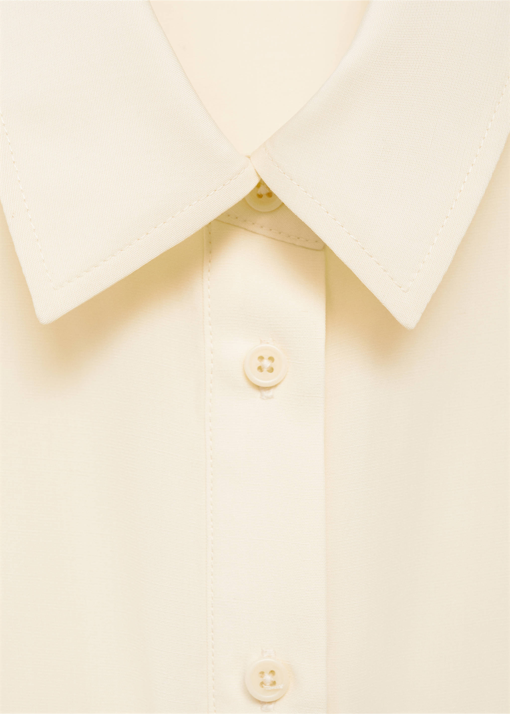 Lyocell shirt jumpsuit - Details of the article 8, Pastel Yellow. Ref: 77083284-00.