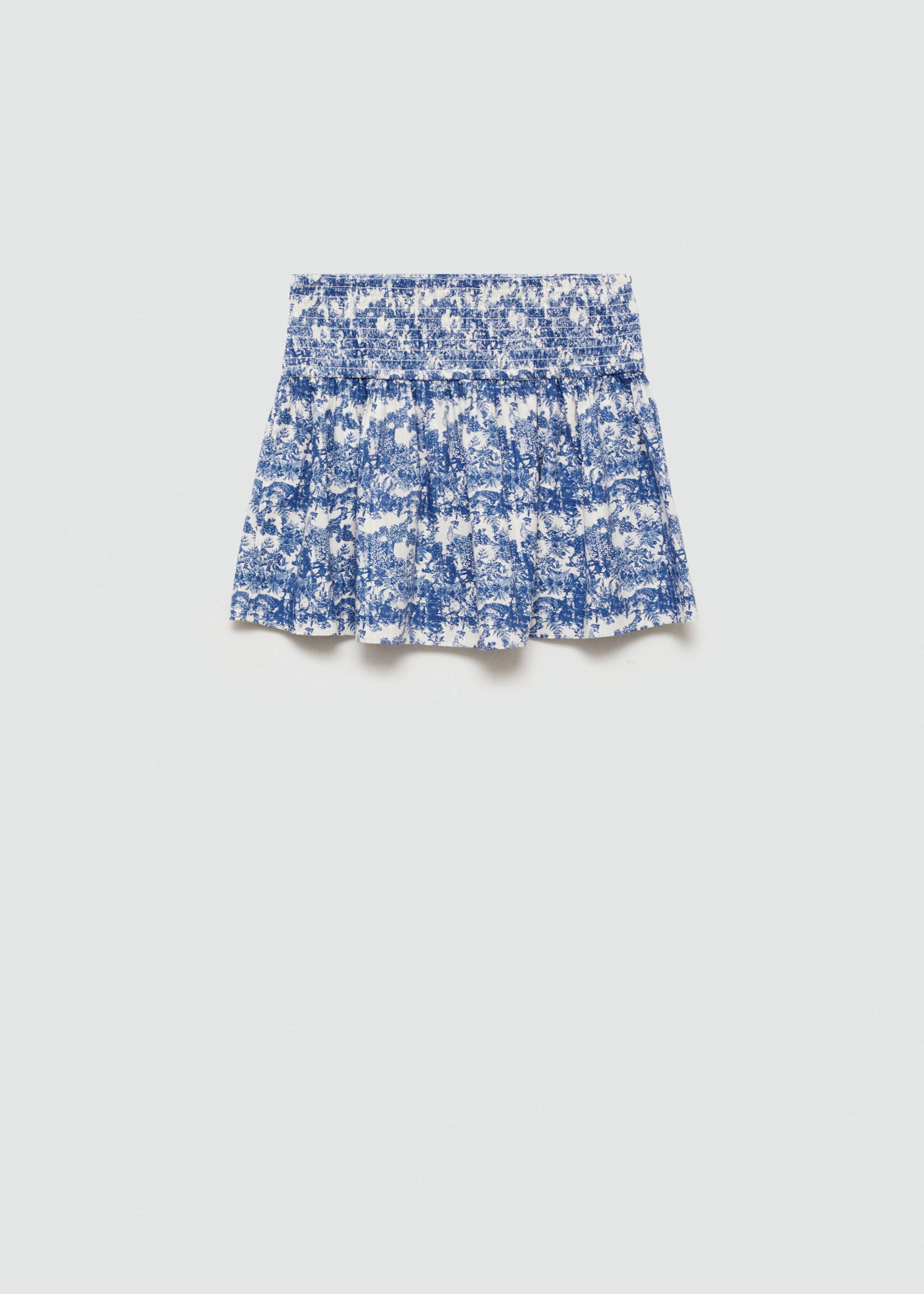 Fusta plisată imprimată - Spatele articolului