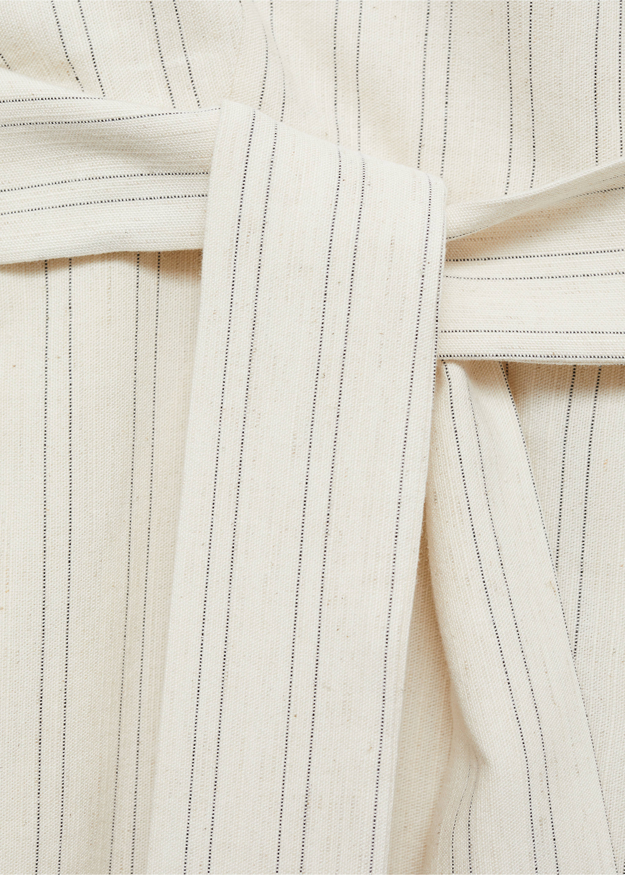 Striped bow jumpsuit - Details of the article 8, Off White. Ref: 77083288-00.