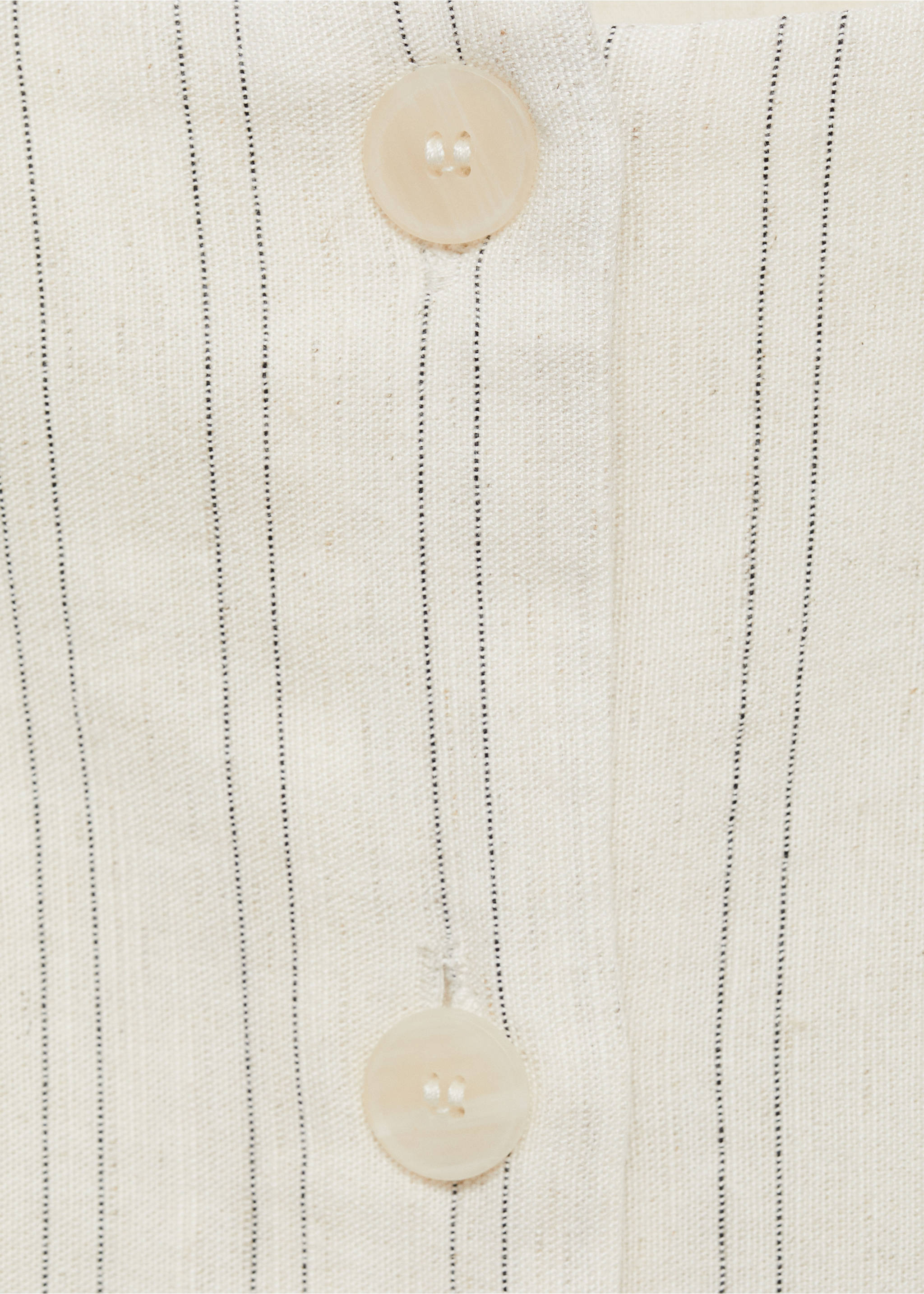 Striped bow jumpsuit - Details of the article 0, Off White. Ref: 77083288-00.