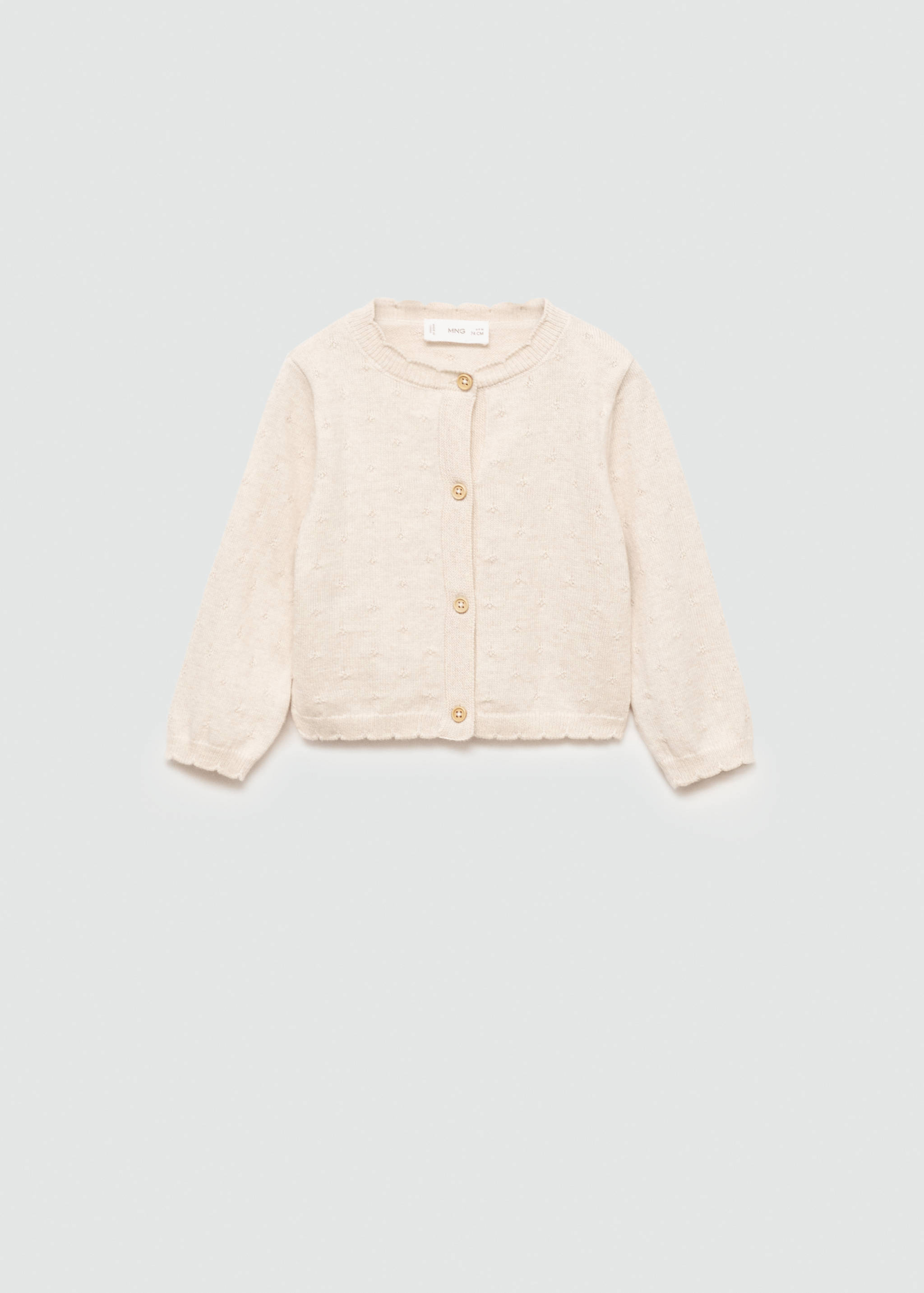 Embroidered knit cardigan - Article without model