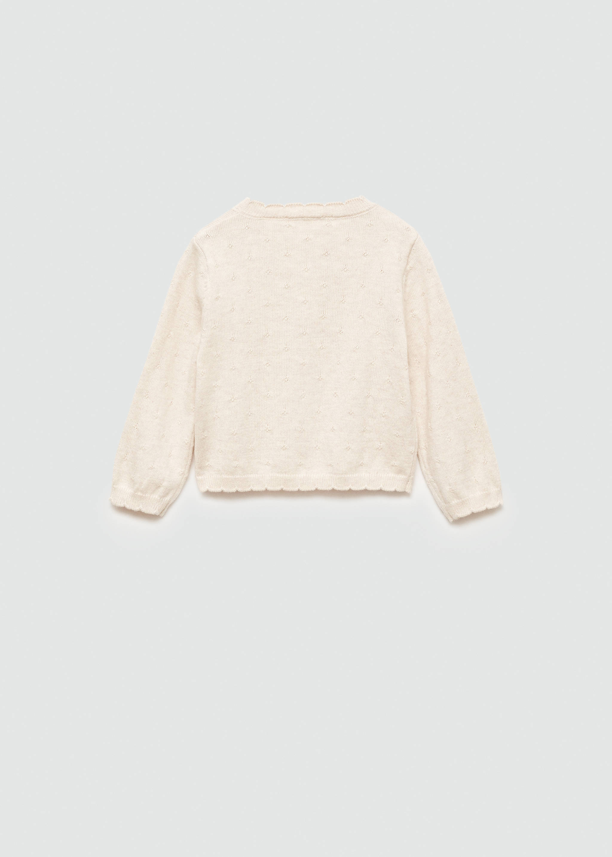 Embroidered knit cardigan - Reverse of the article