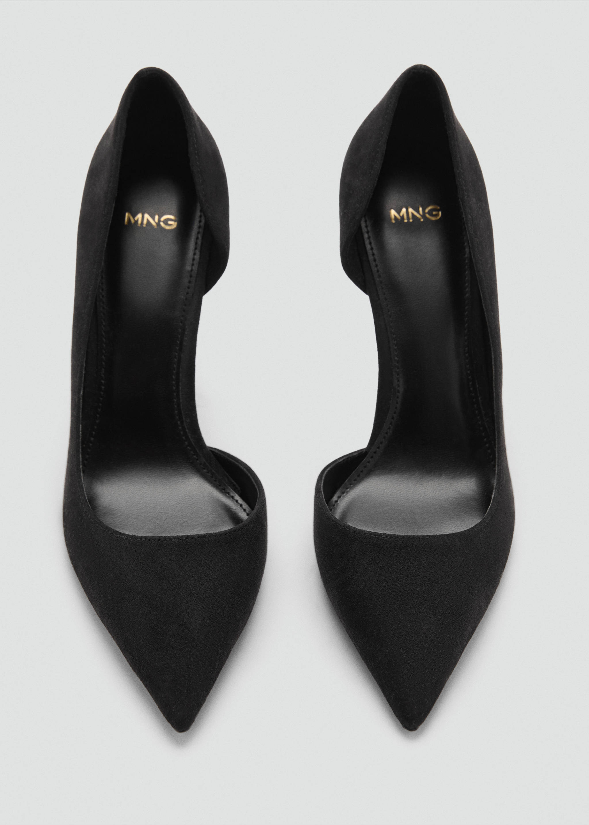 Asymmetrical heeled shoes - Details of the article 3, Black. Ref: 77084016-00.