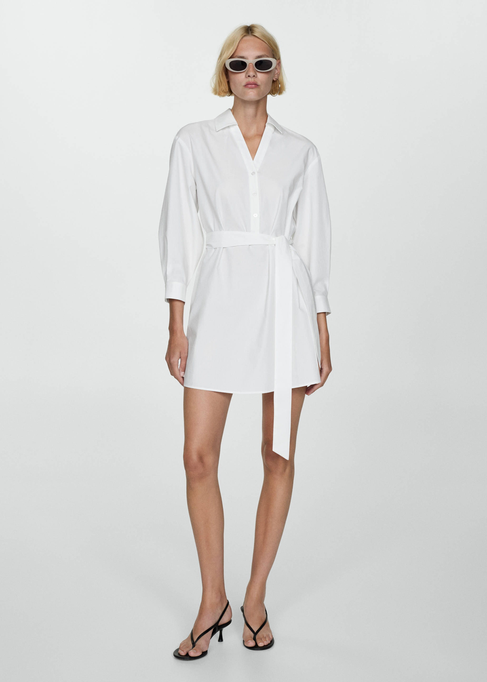 Φόρεμα πουκαμίσα φιόγκος - Γενικό πλάνο