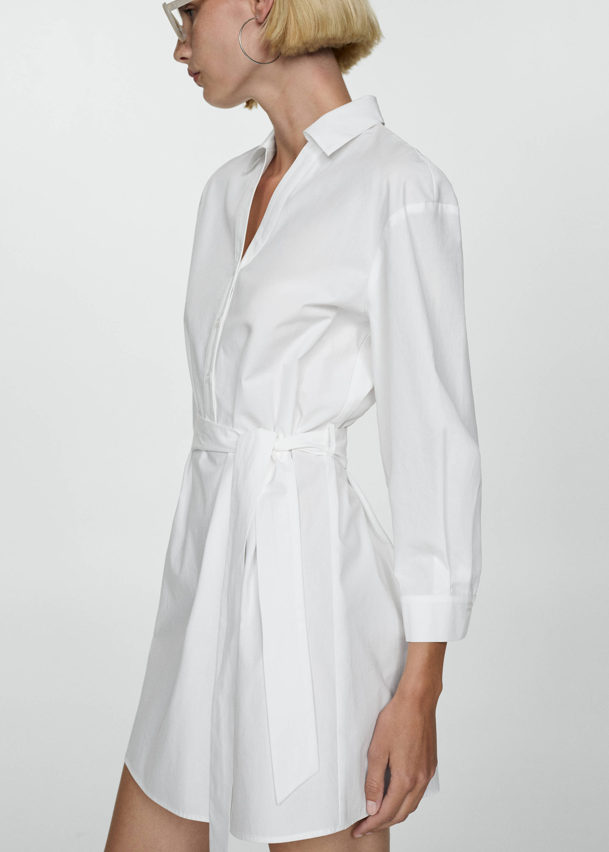 Φόρεμα πουκαμίσα φιόγκος - Λεπτομέρεια του προϊόντος 6