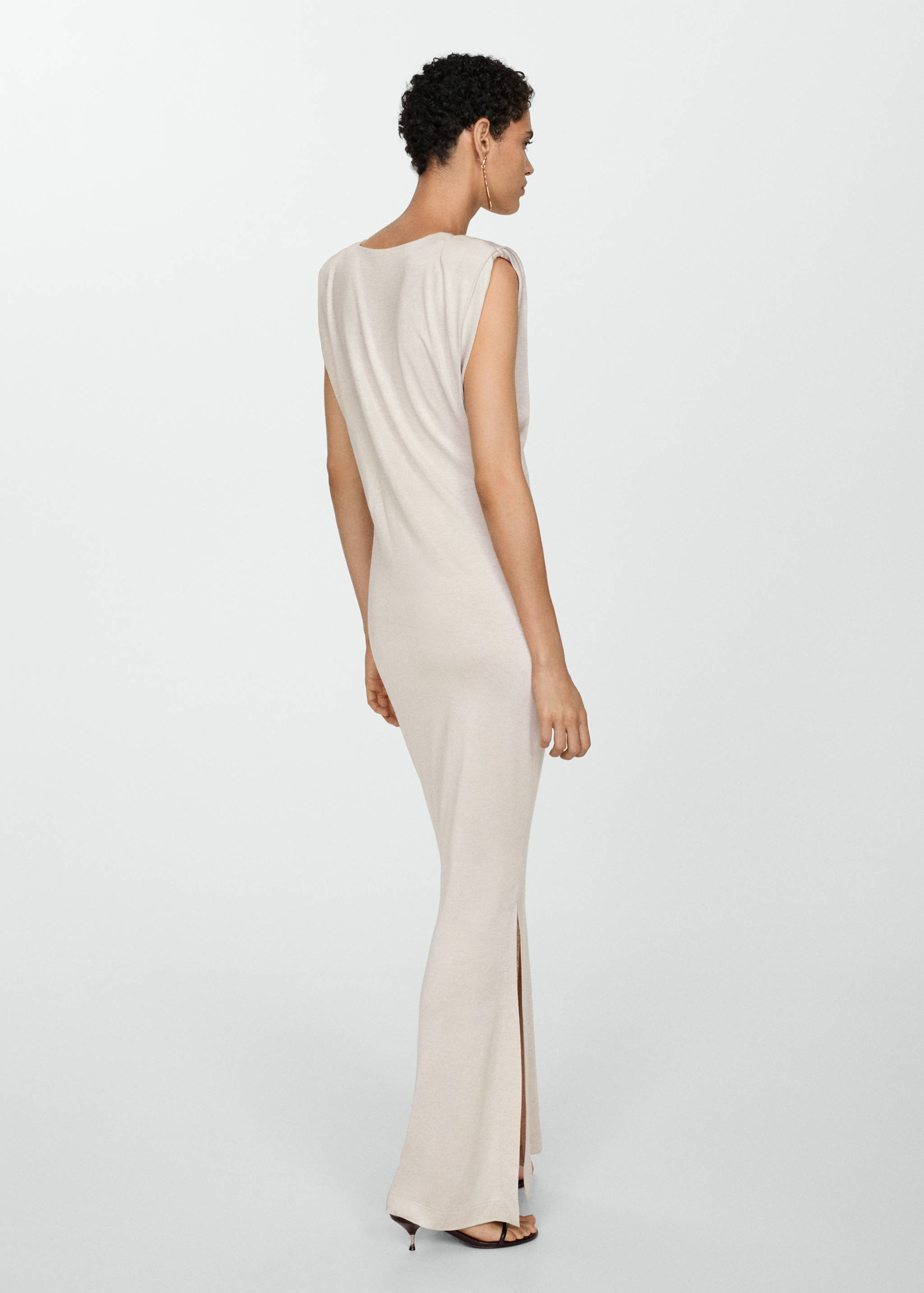 Vestido punto hombreras - Reverso del artículo