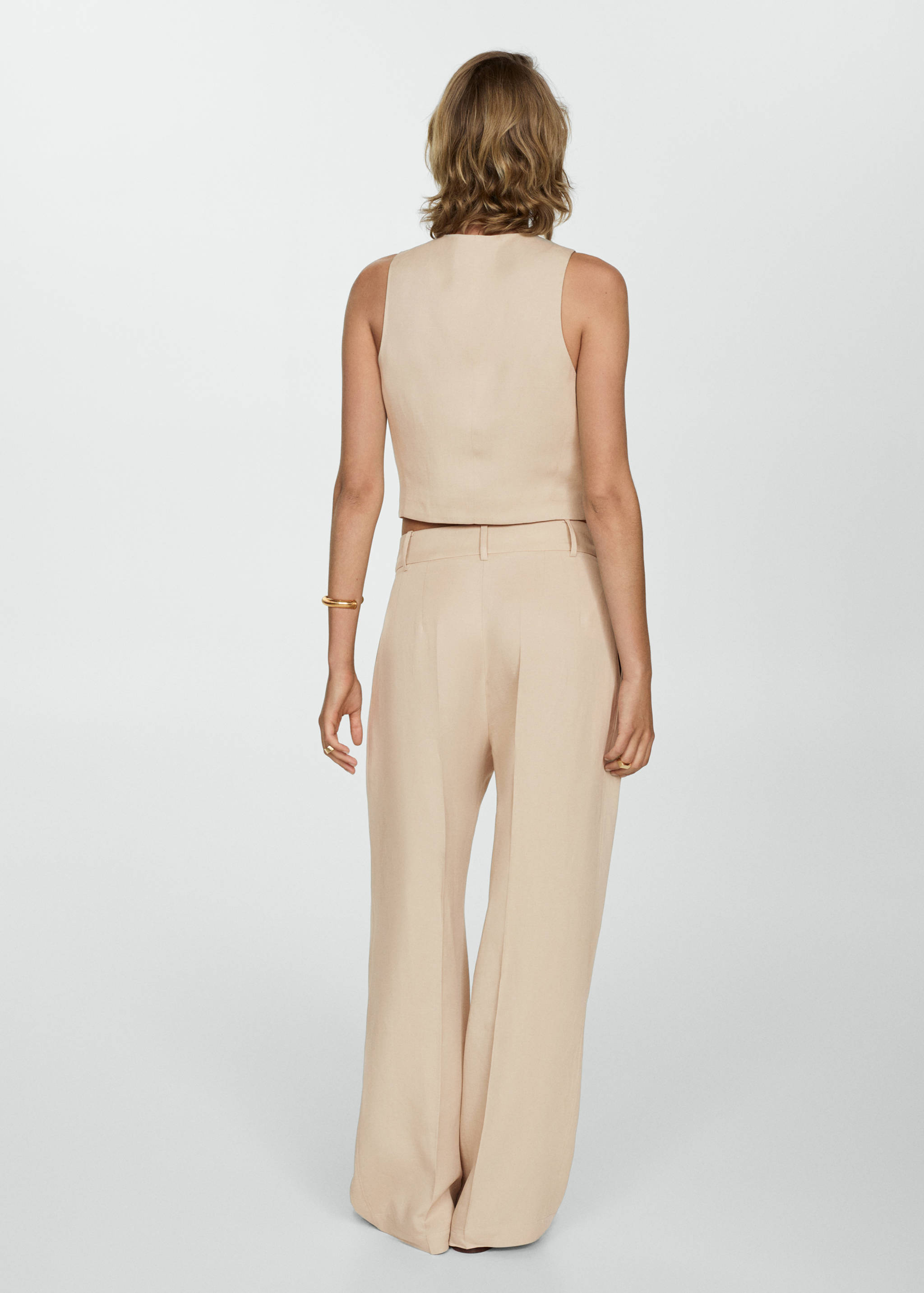 Gilet Lyocell crop - Verso de l’article