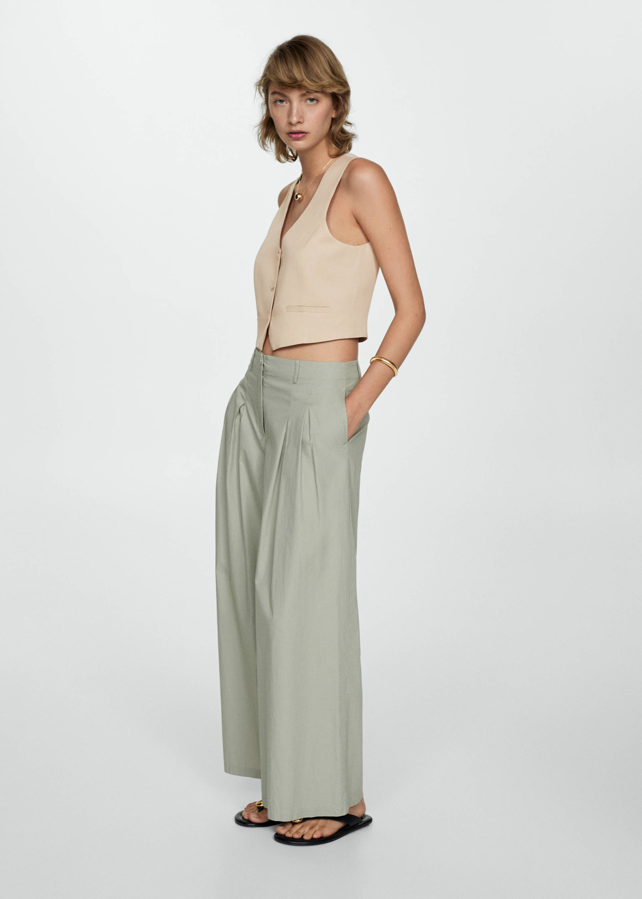 Gilet Lyocell crop - Détail de l'article 2