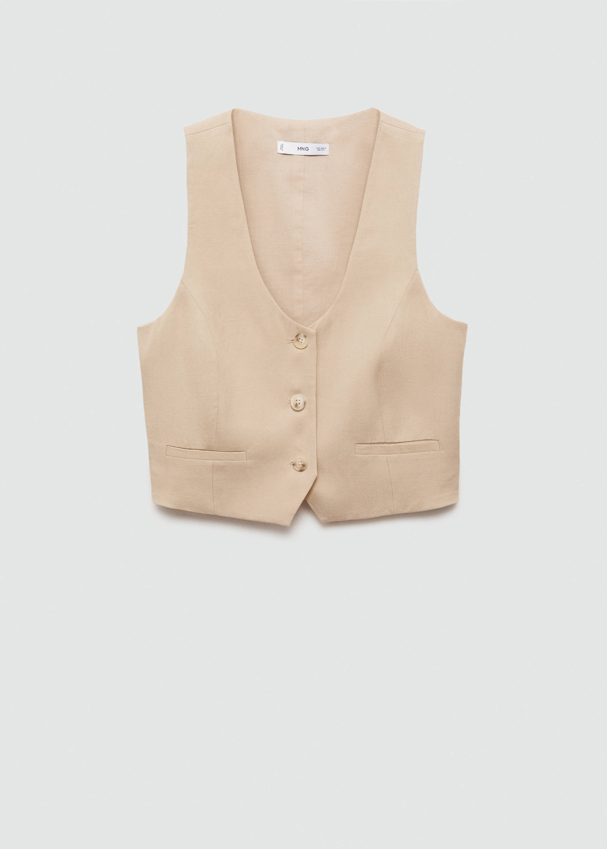 Gilet Lyocell crop - Article sans modèle