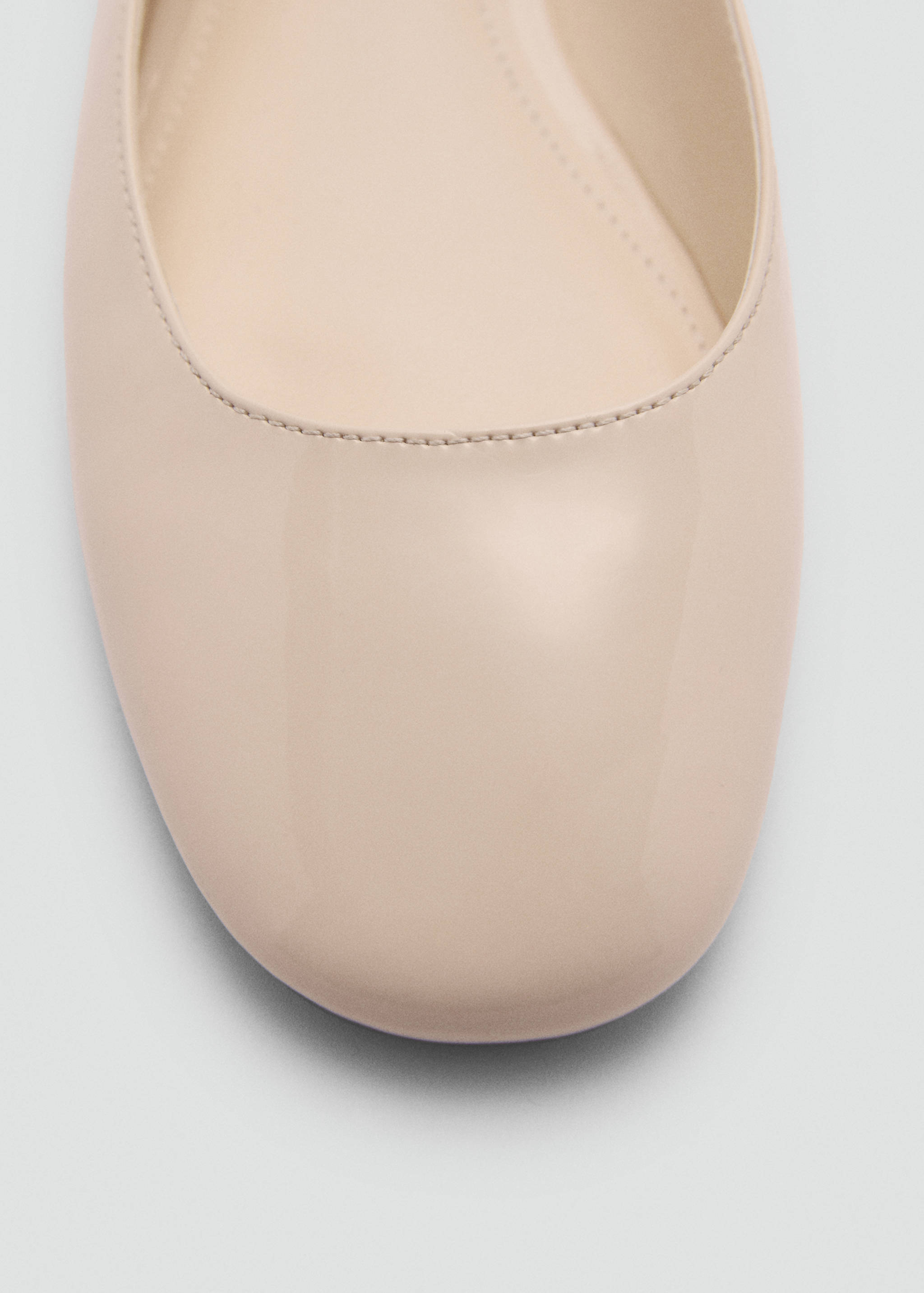 Patent leather-effect ballet flats - Details of the article 2