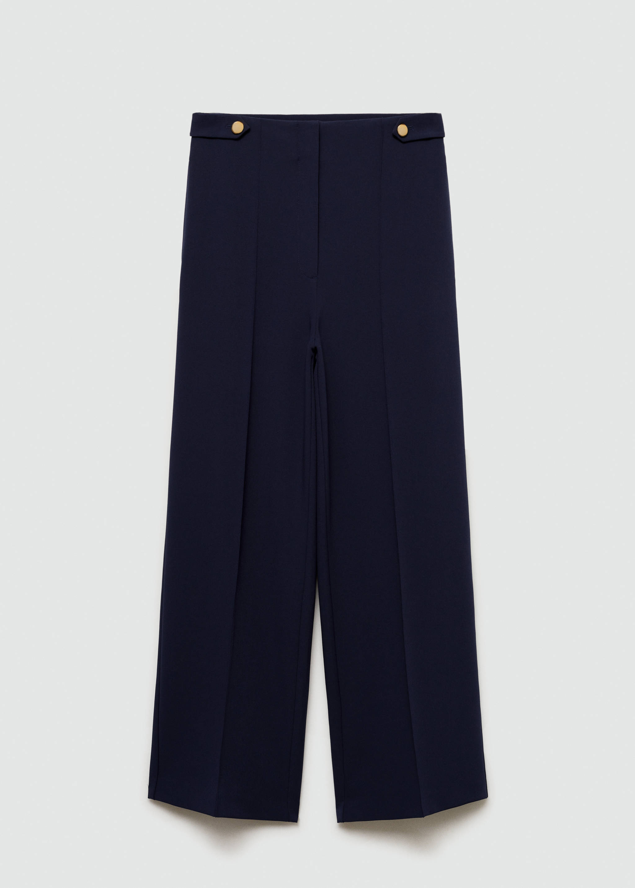 Buttons straight-fit trousers - Article without model