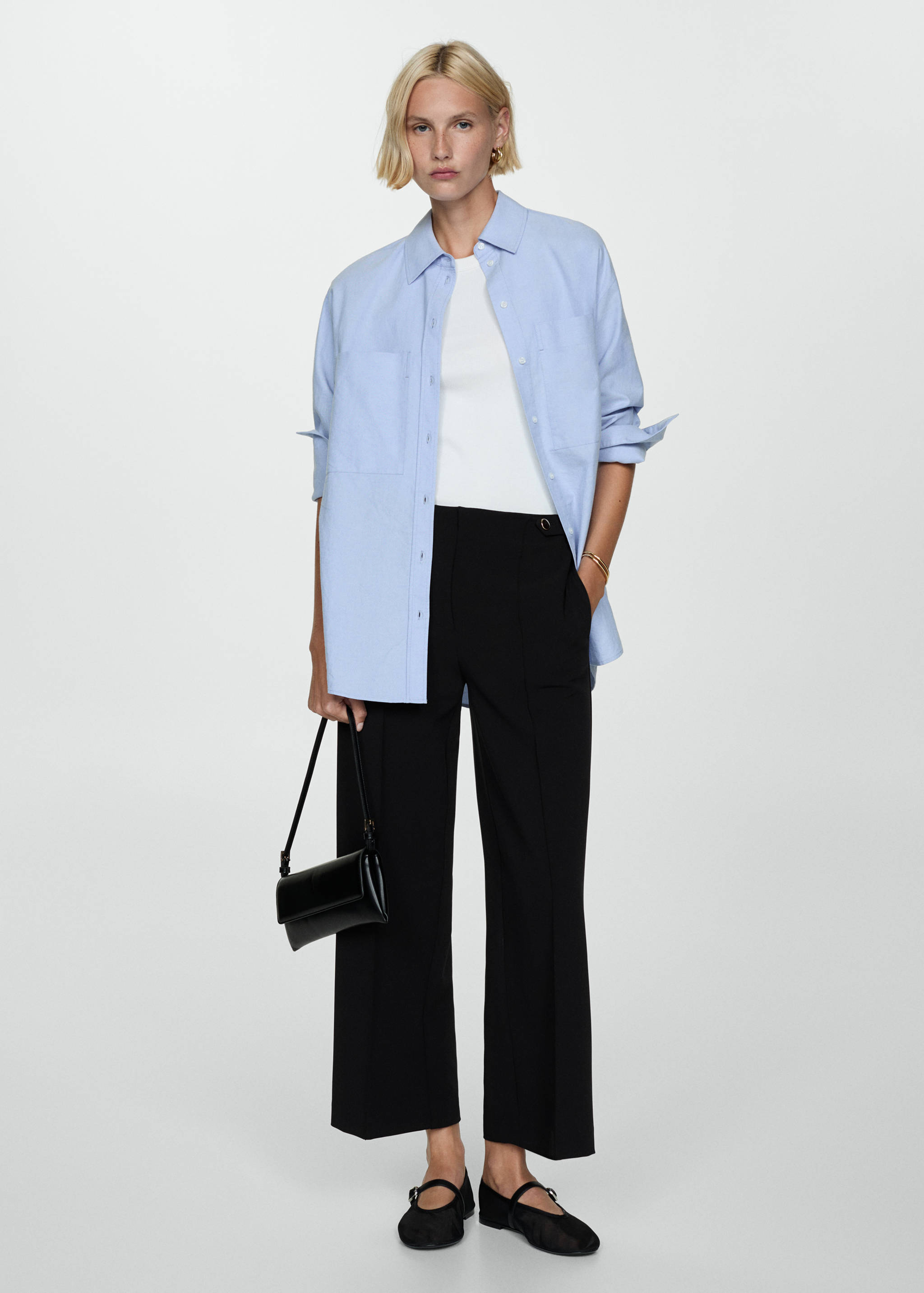 Raka byxor knappar - Allmän bild