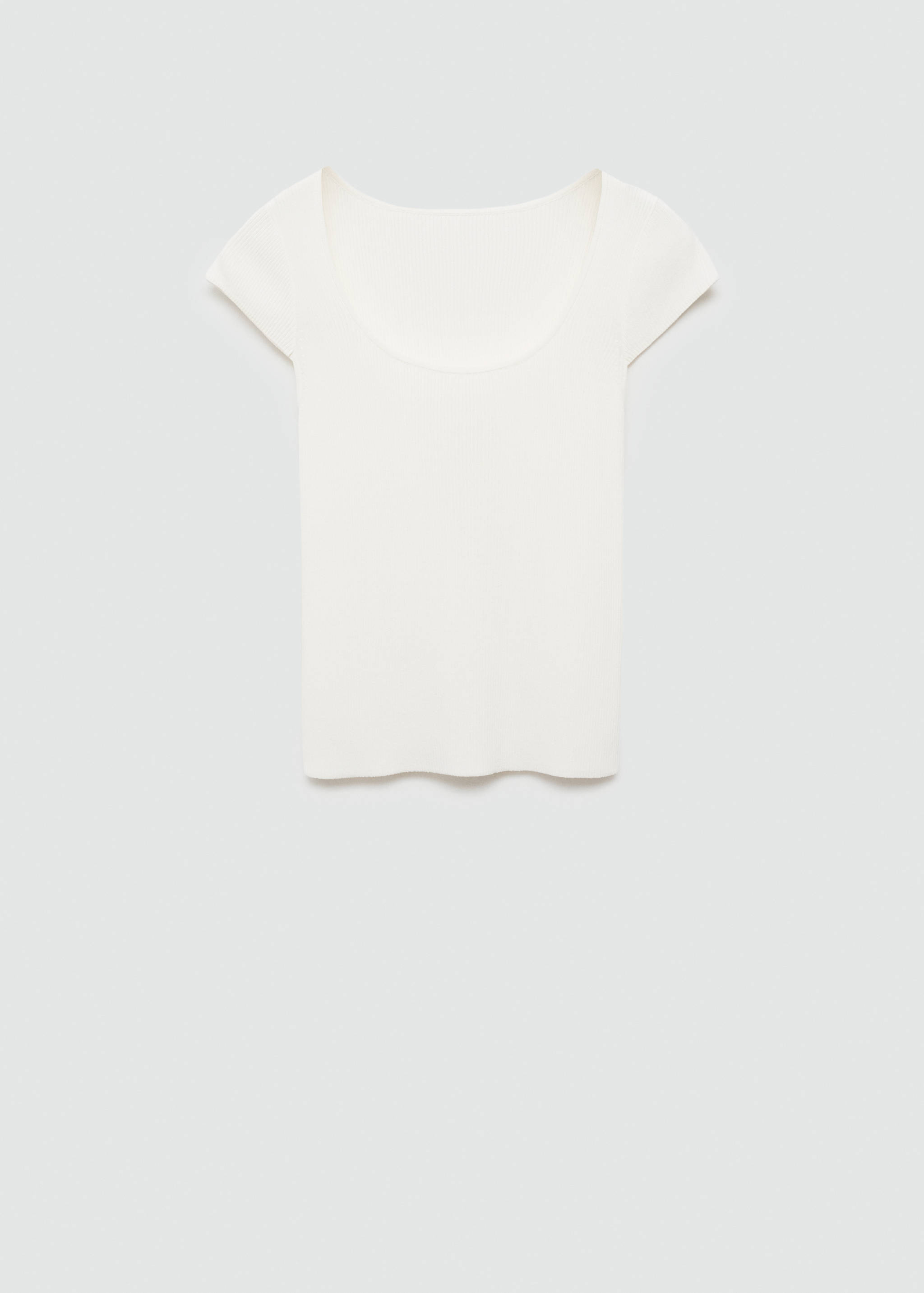 Fine ribbed knit top - Article without model