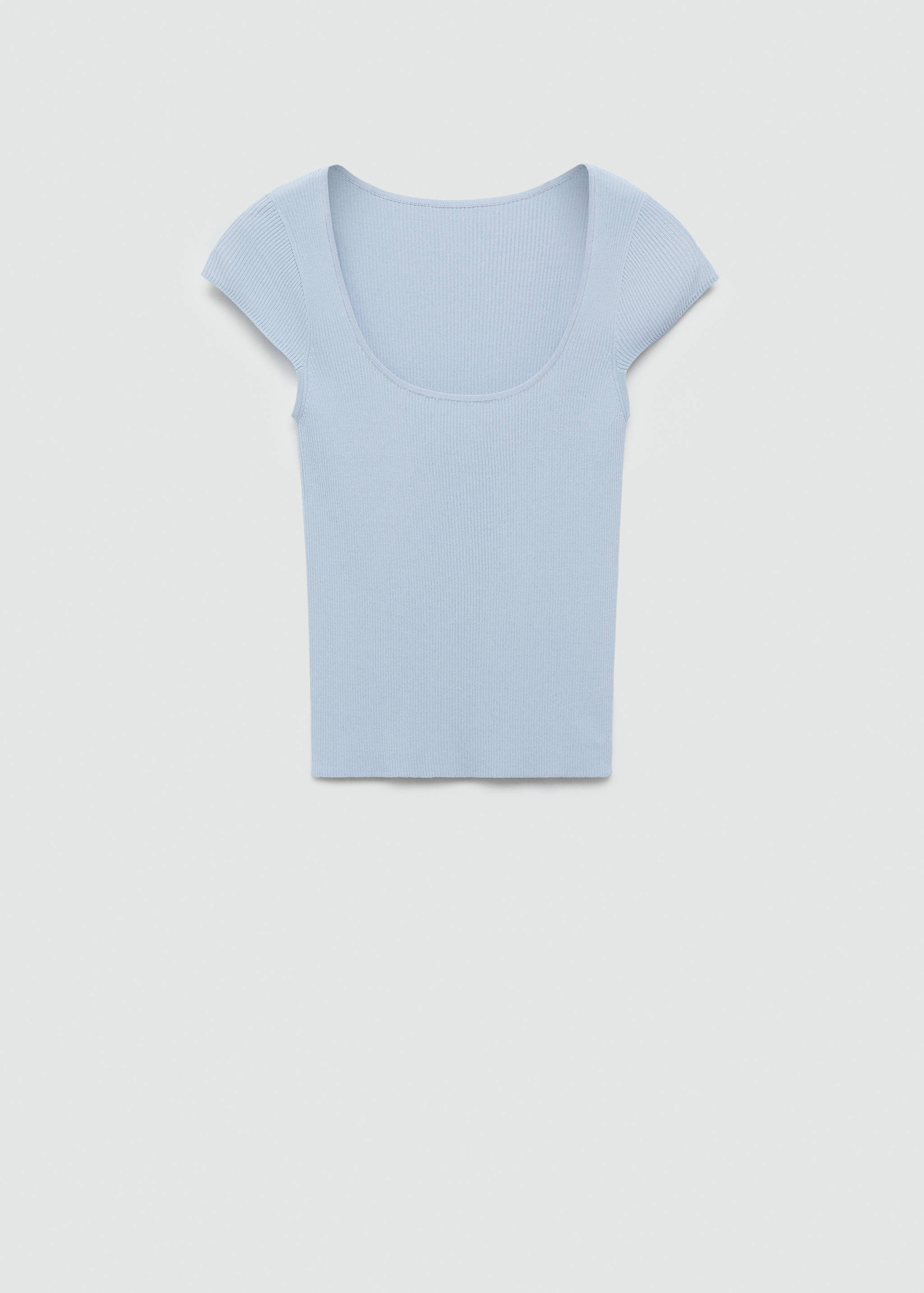 Fine ribbed knit top - Article without model