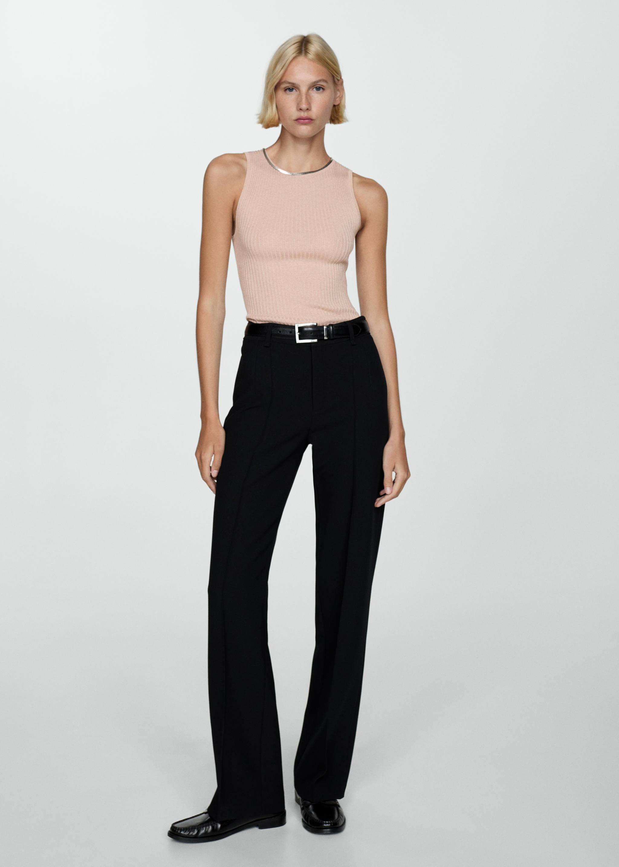 Ribbed knit top - General plane