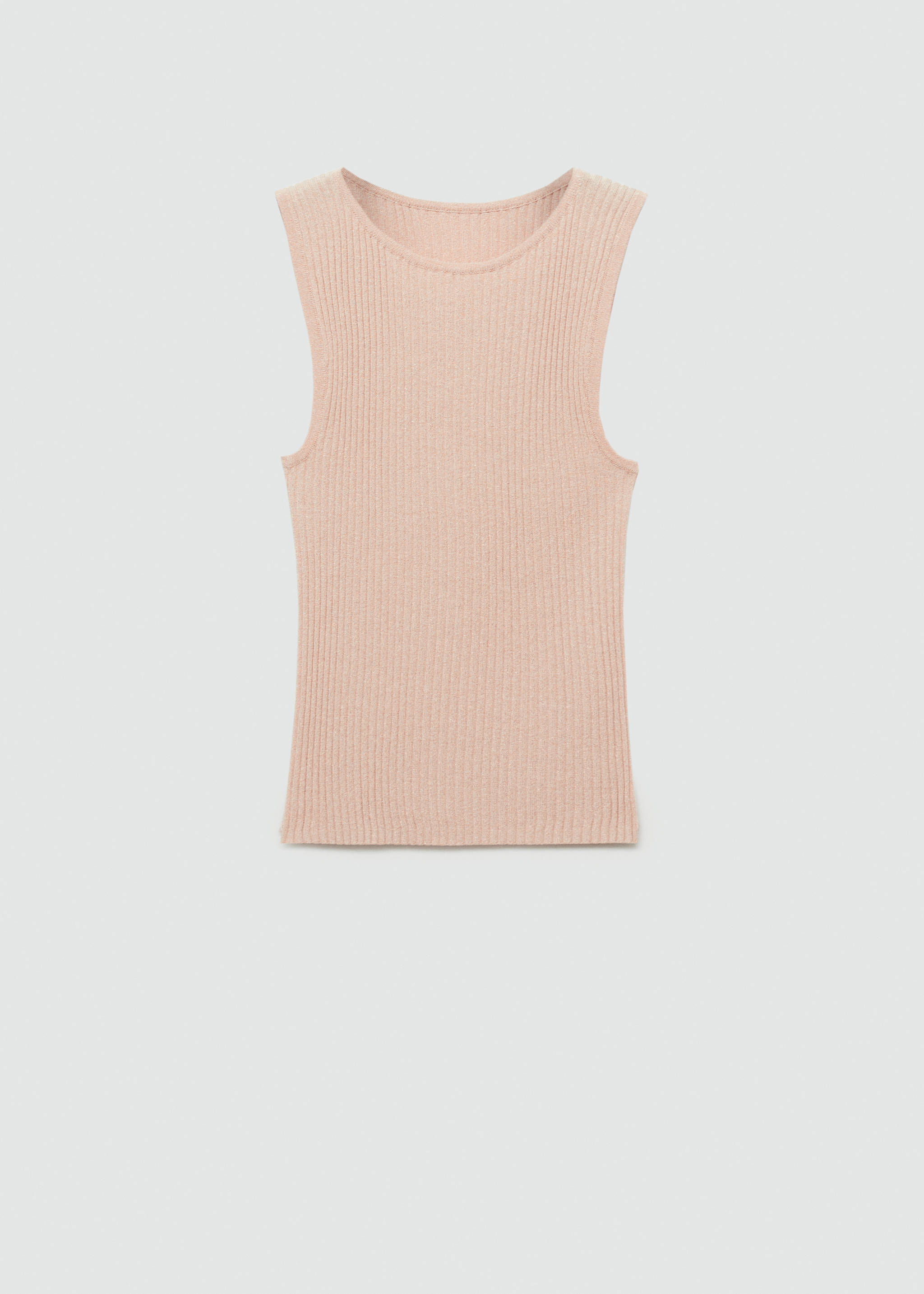 Ribbed knit top - Article without model